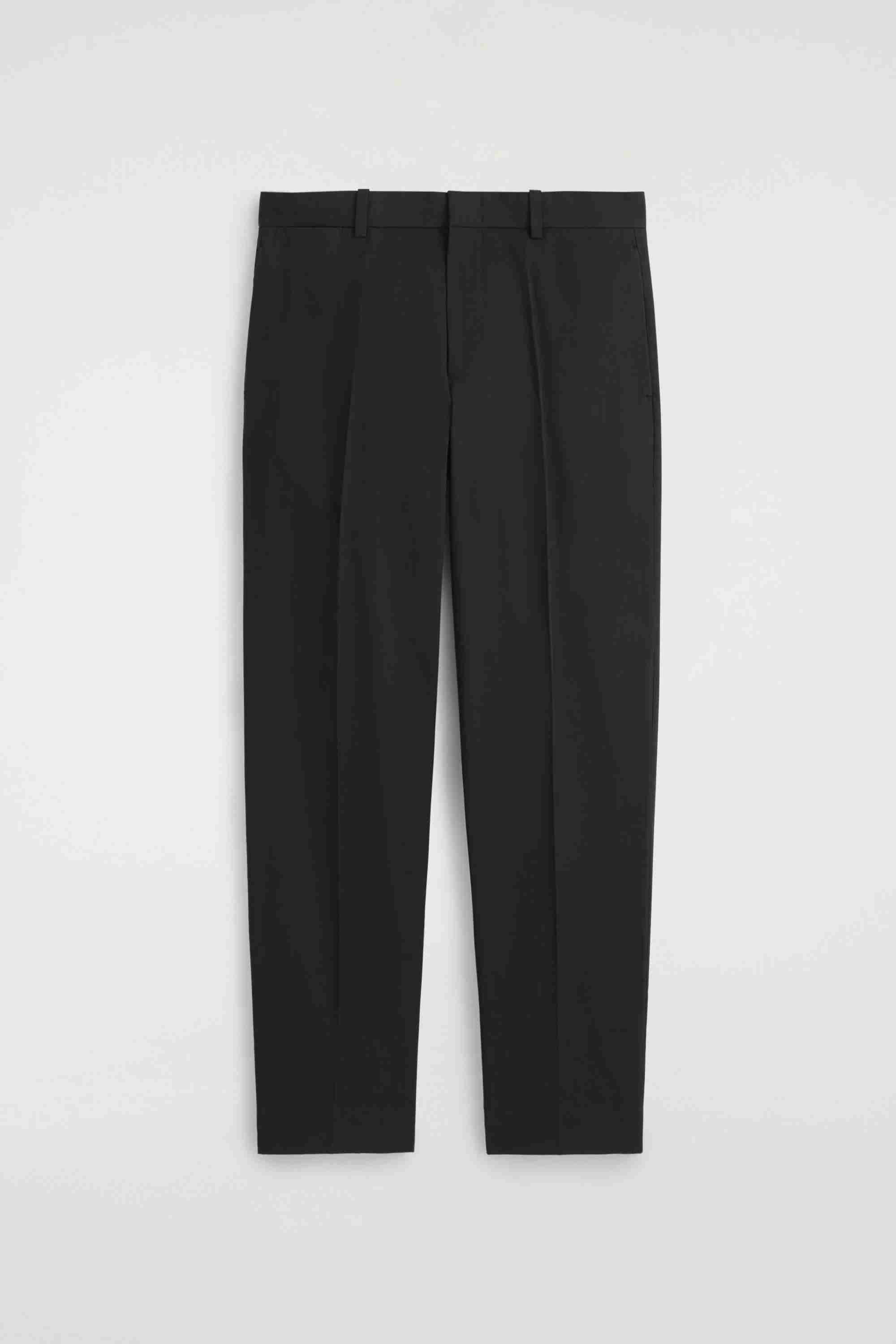 COTTON REGULAR-FIT TAPERED CHINOS - 1