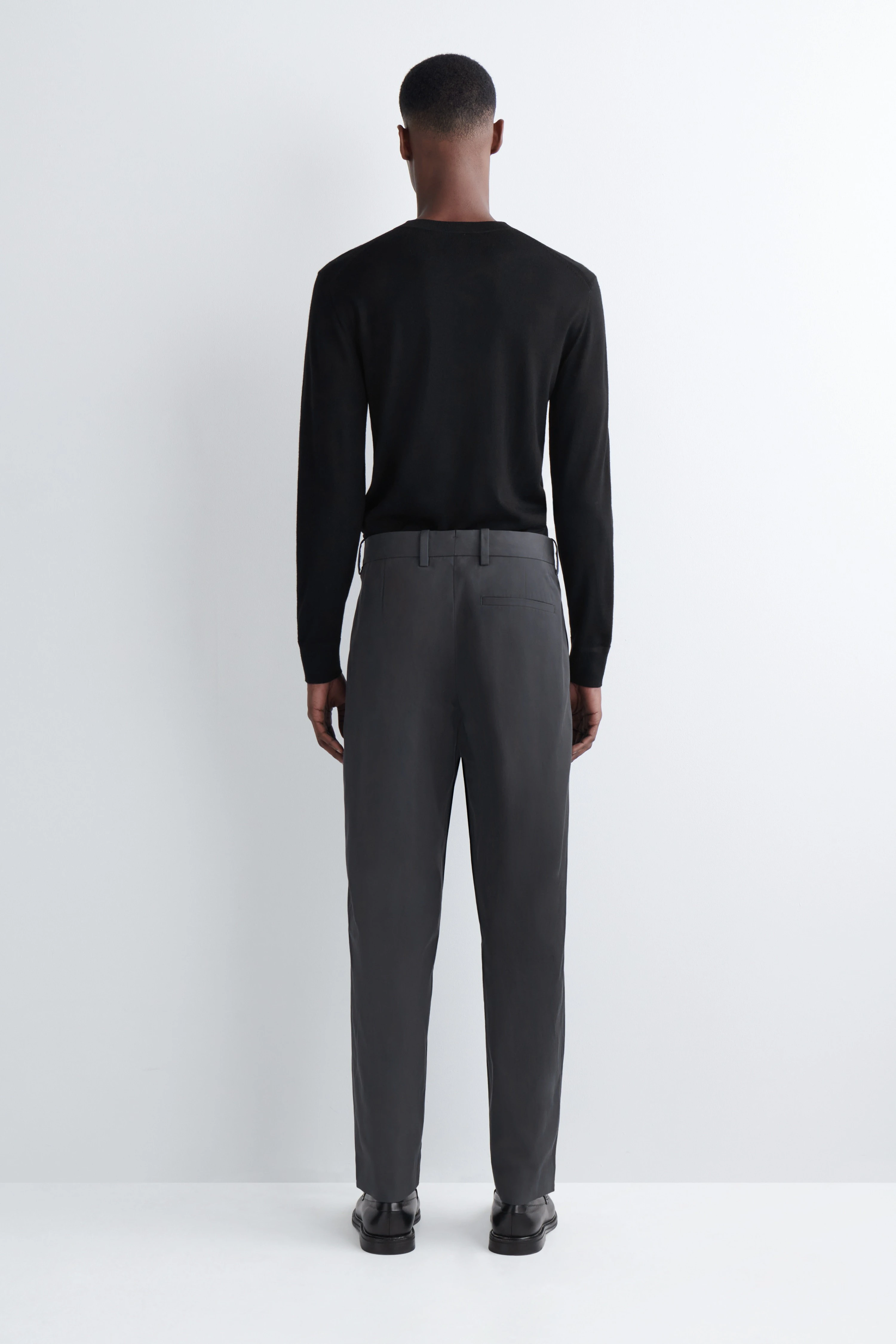 COTTON REGULAR-FIT TAPERED CHINOS - 2