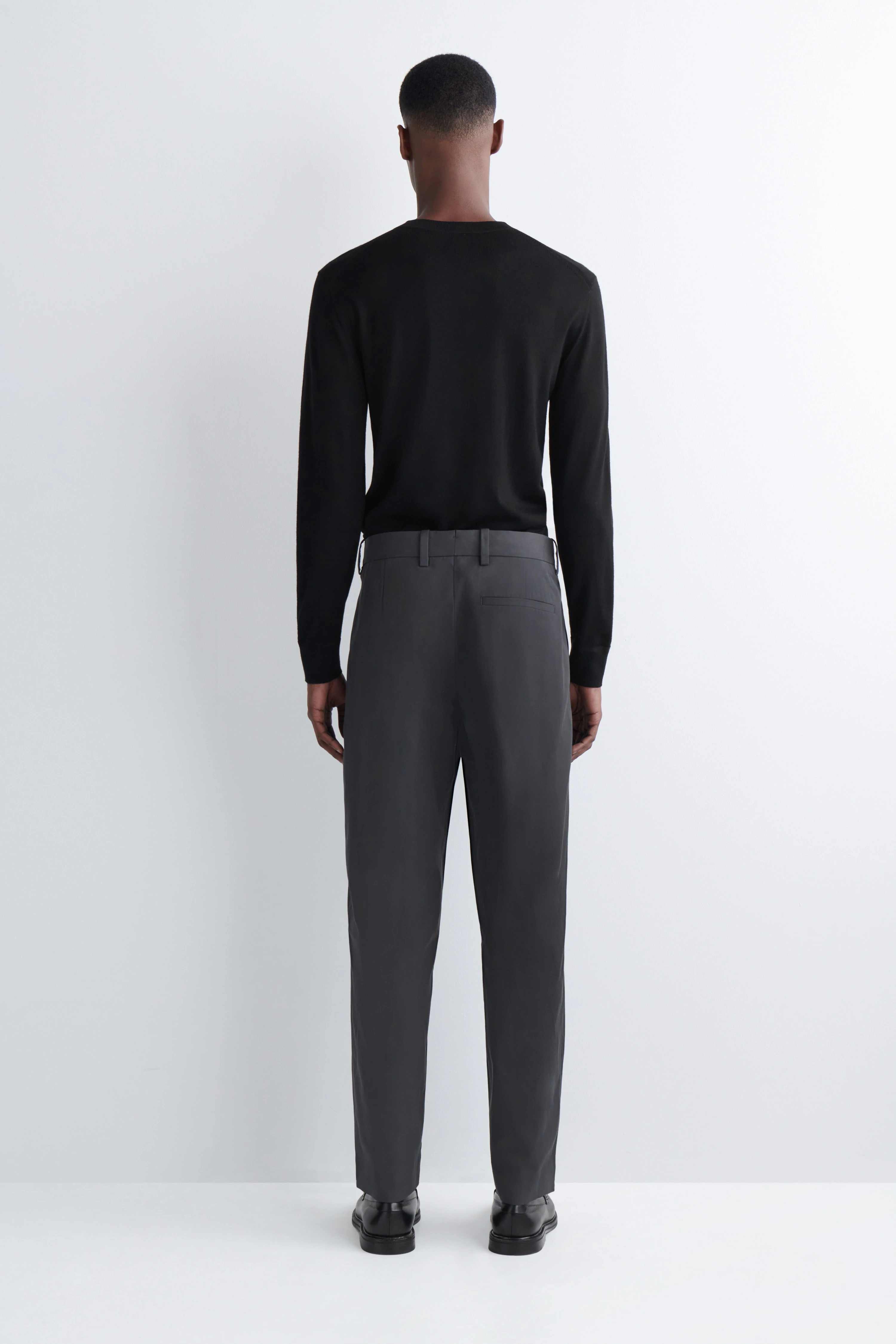 COTTON REGULAR-FIT TAPERED CHINOS - 2
