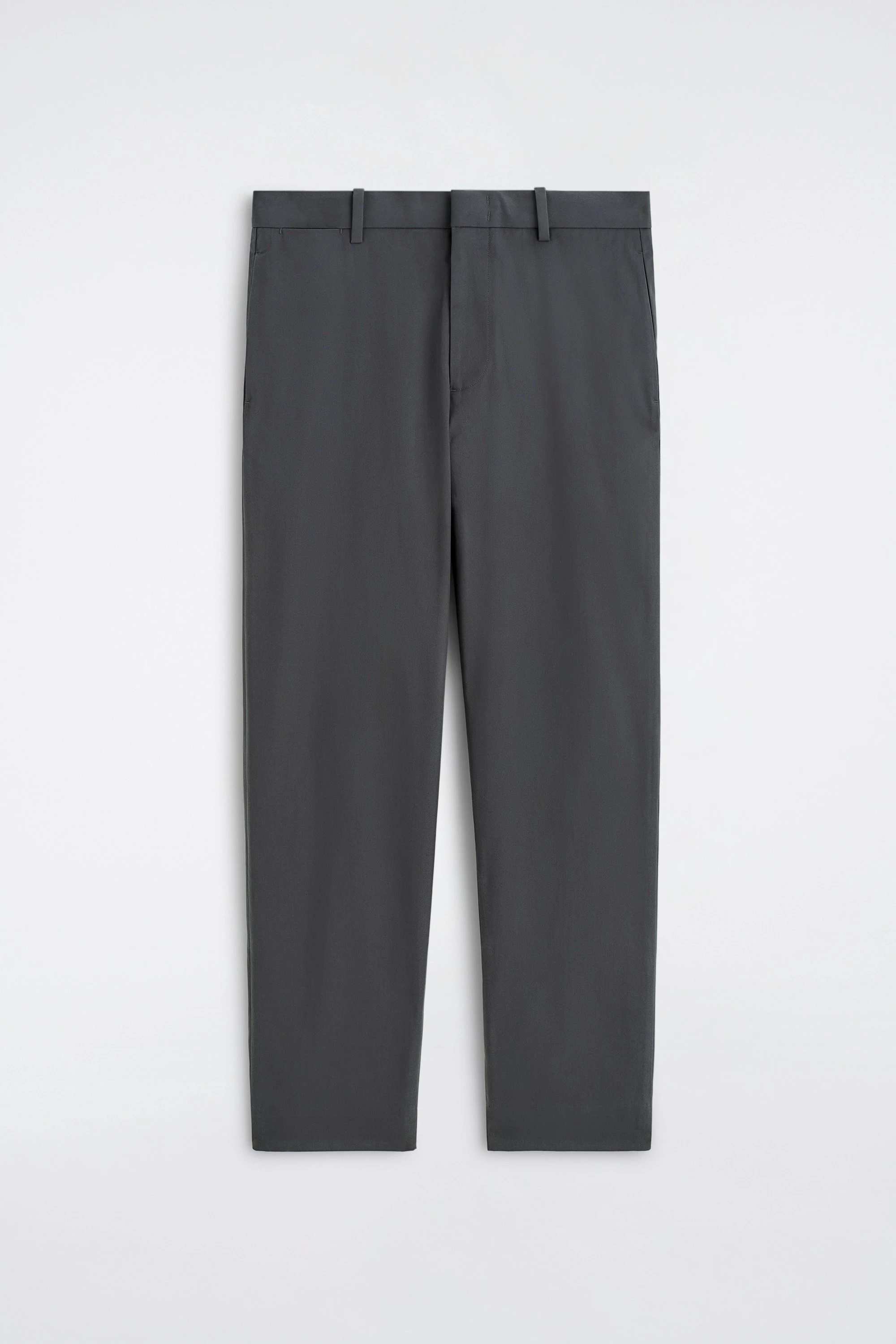 COTTON REGULAR-FIT TAPERED CHINOS - 6