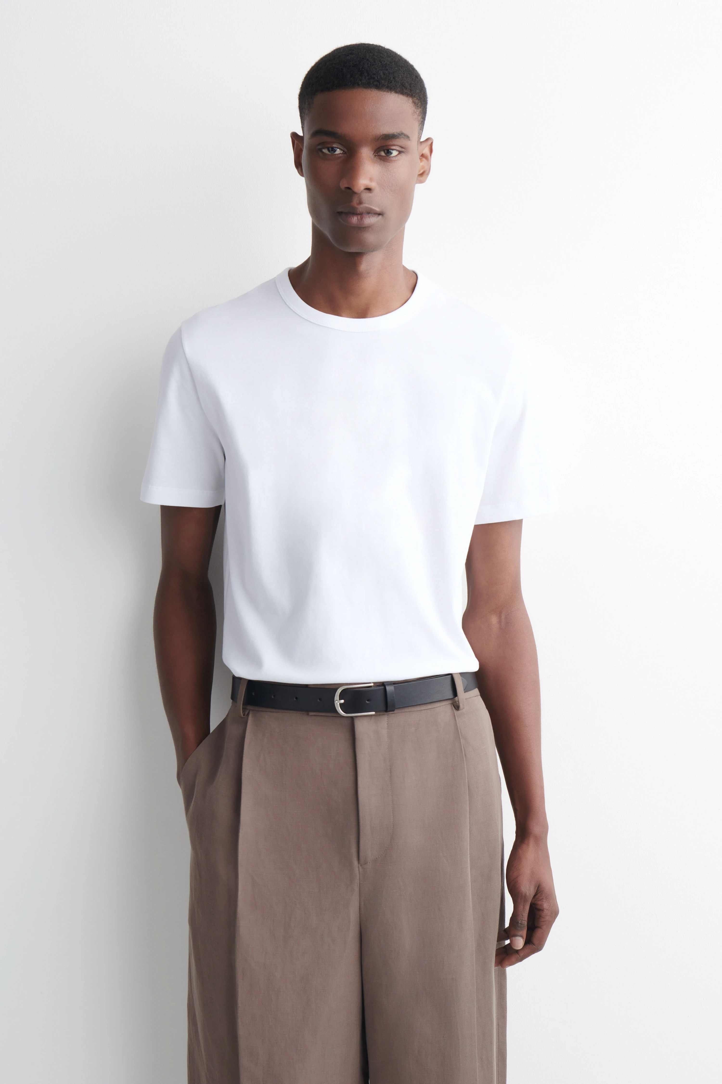 BRUSHED-COTTON T-SHIRT - 1