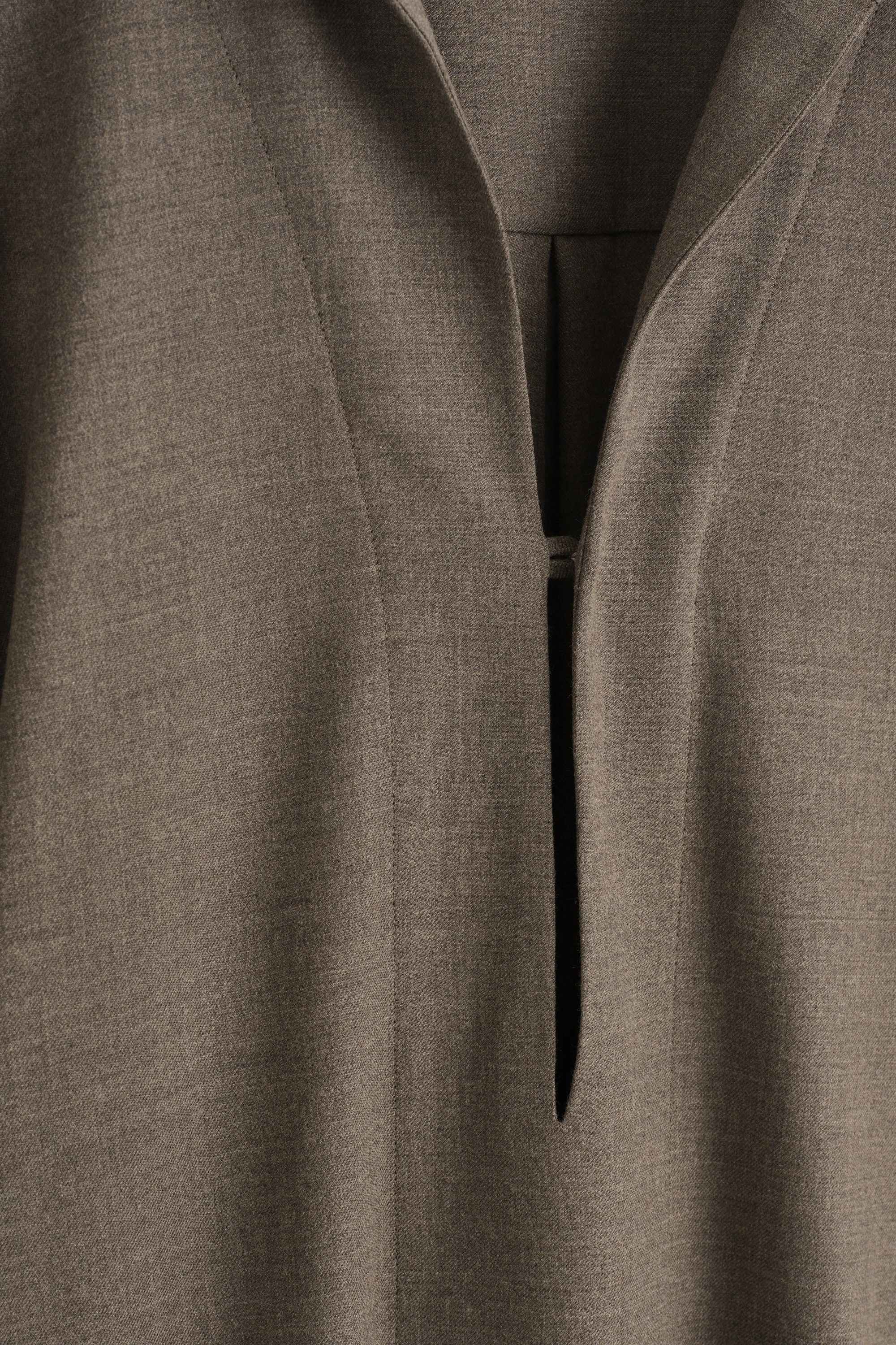 OPEN-COLLAR WOOL-BLEND SHIRT - 2