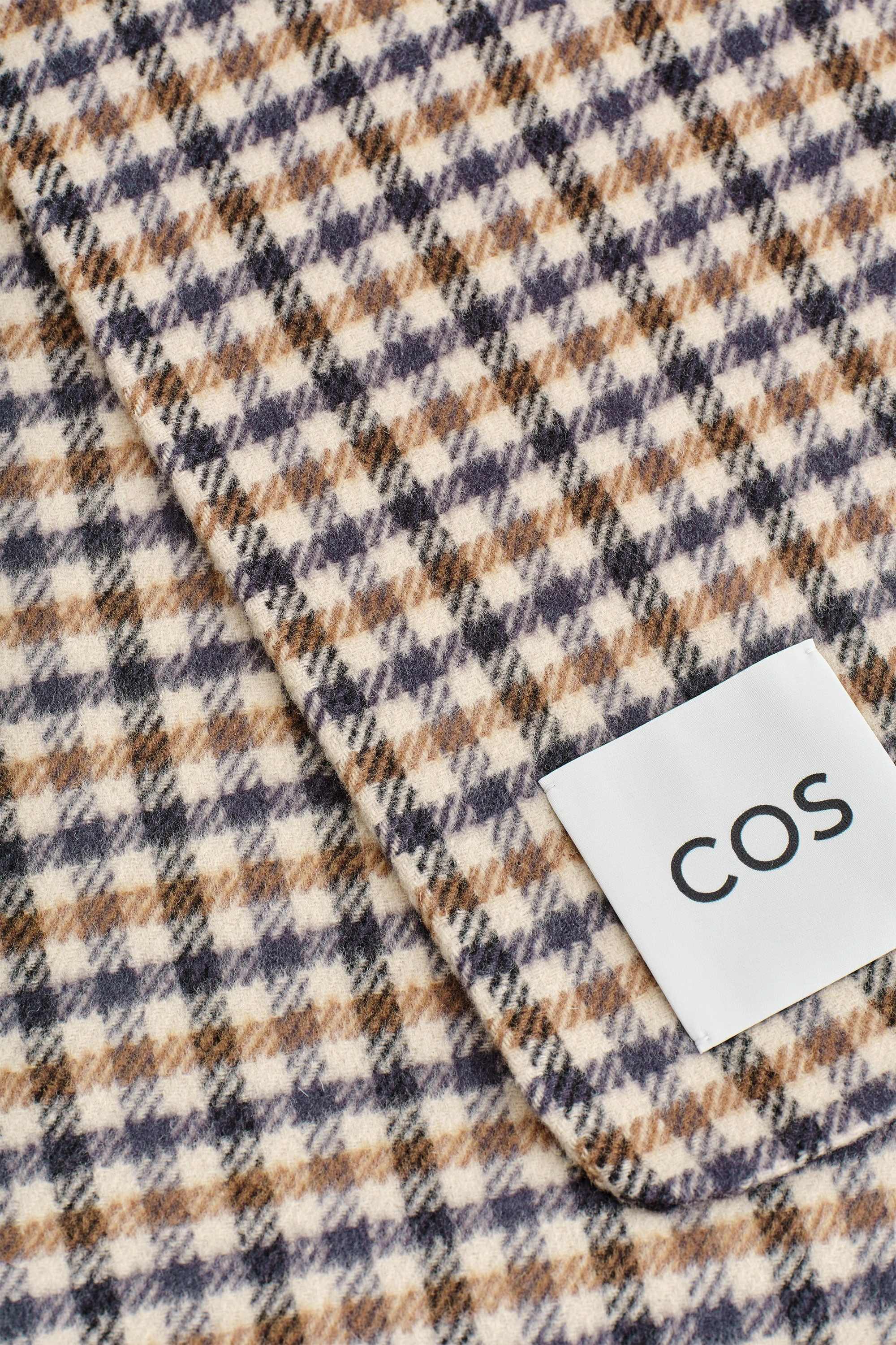 CHECKED DOUBLE-FACED MERINO WOOL SCARF - 2