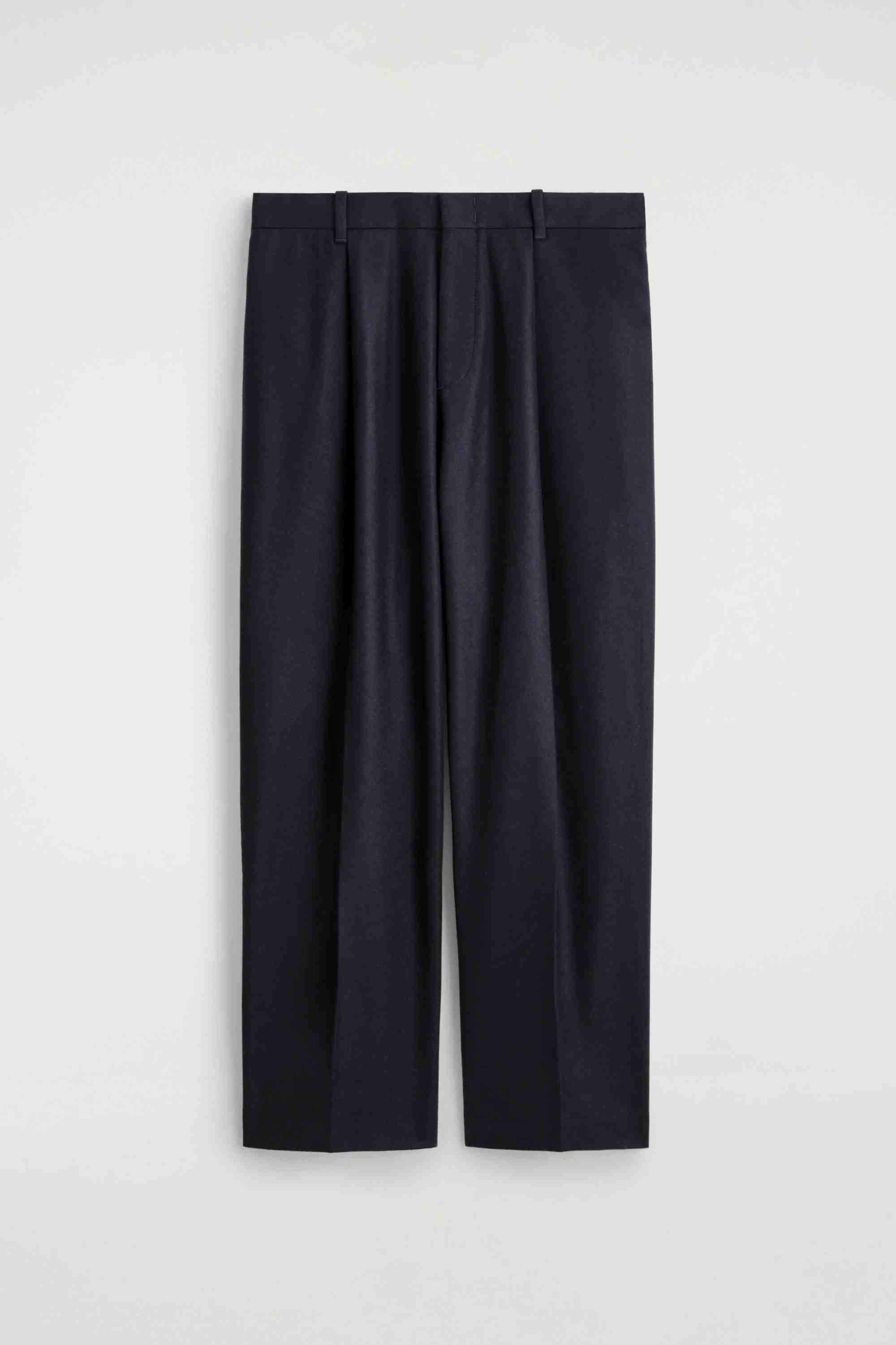 WOOL RELAXED-FIT STRAIGHT-LEG TROUSERS - 1