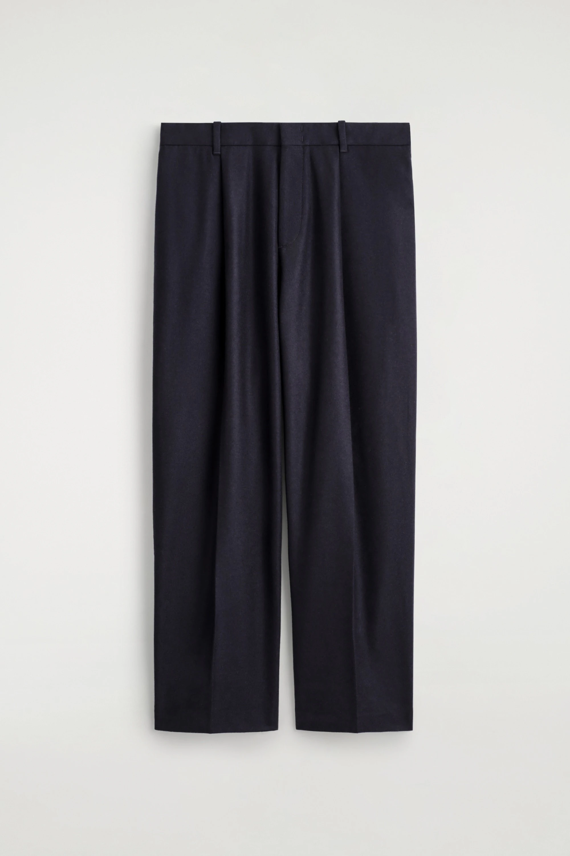 WOOL RELAXED-FIT STRAIGHT-LEG TROUSERS - 1