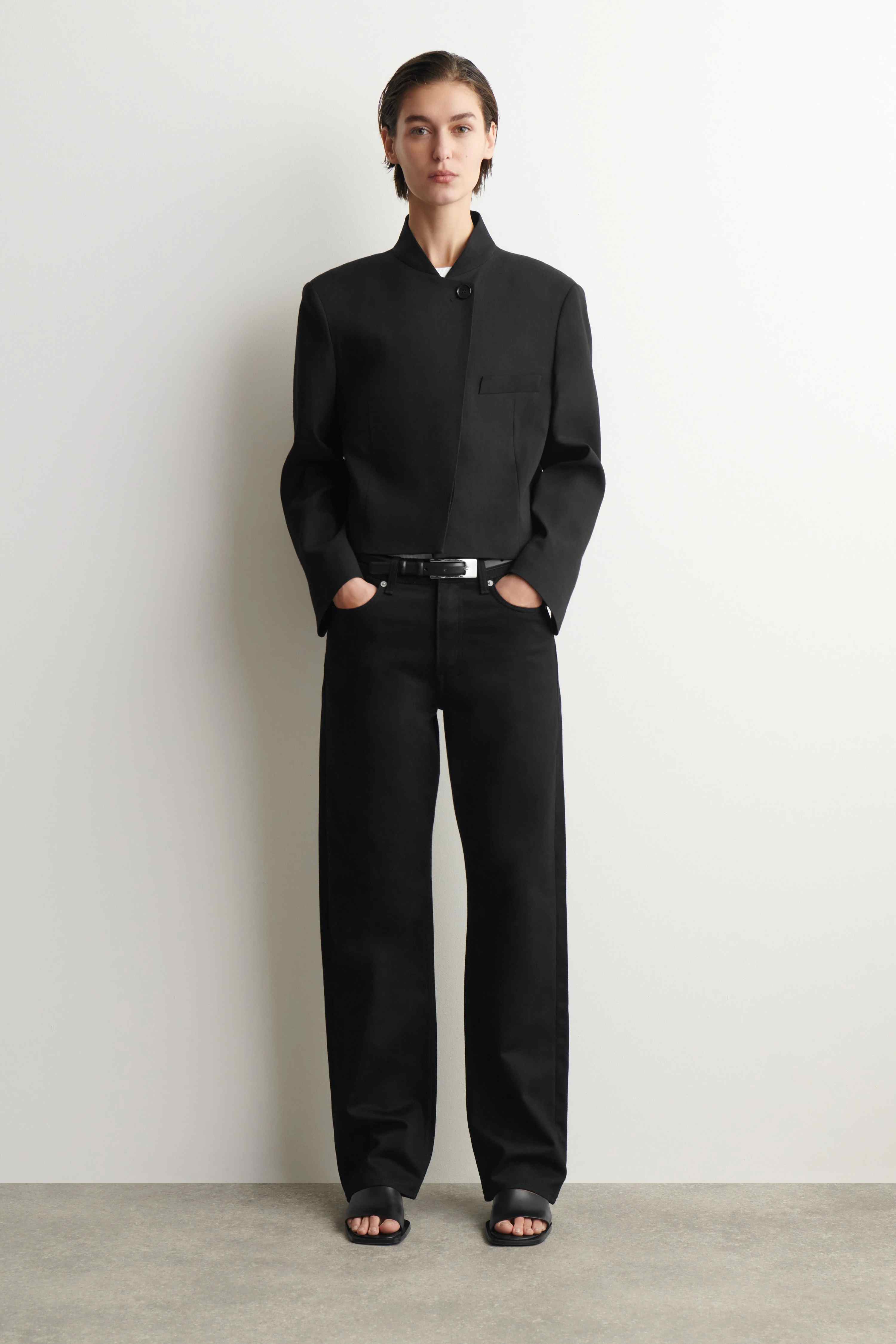 CHORD STRAIGHT-LEG JEANS - 1