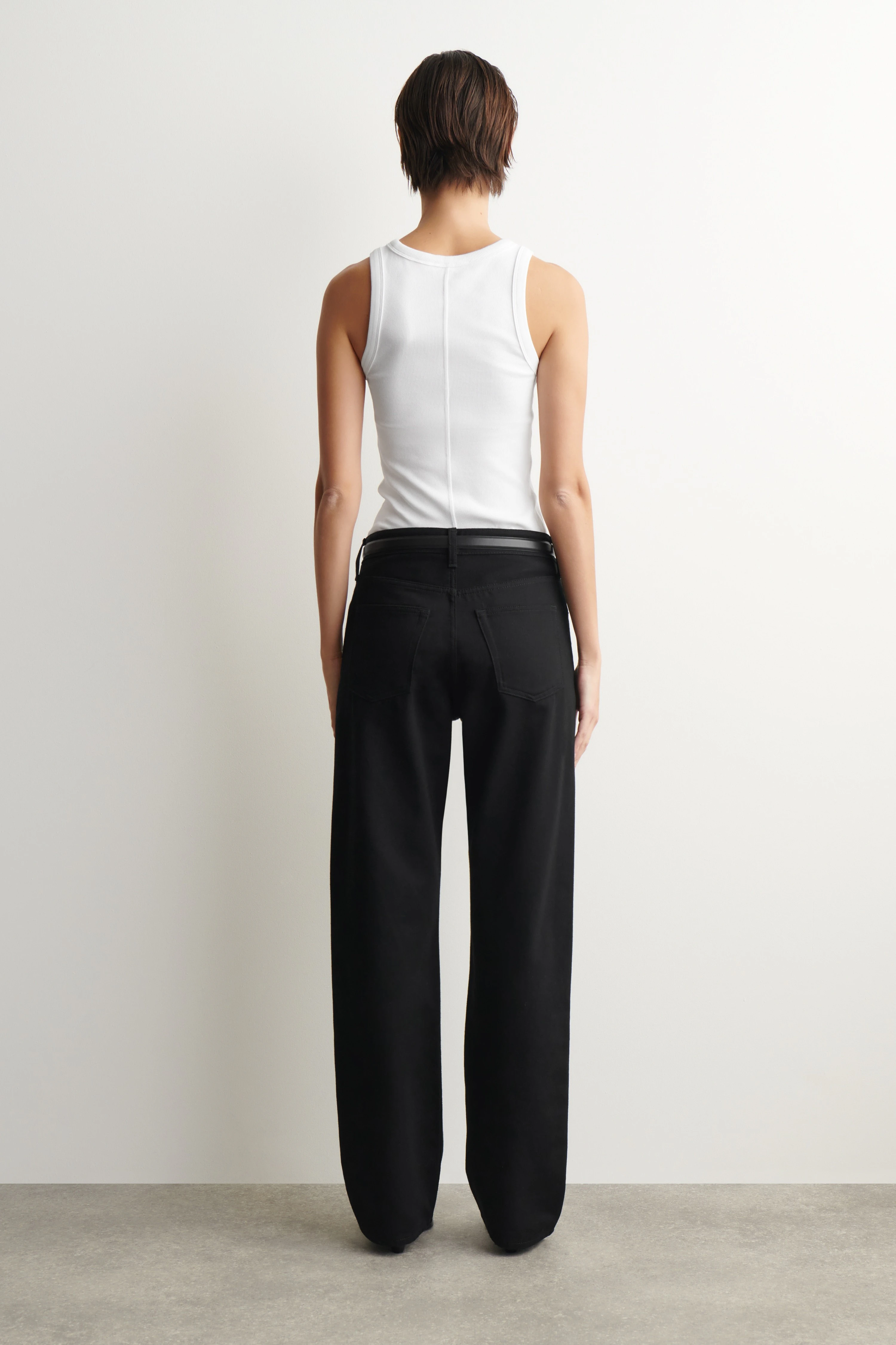 CHORD STRAIGHT-LEG JEANS