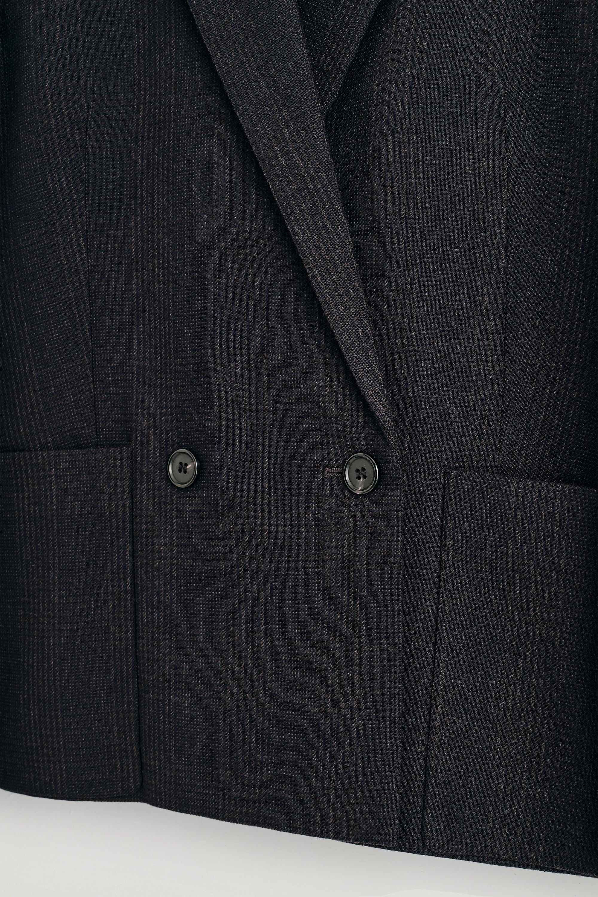 CHECKED DOUBLE-BREASTED BLAZER - 2