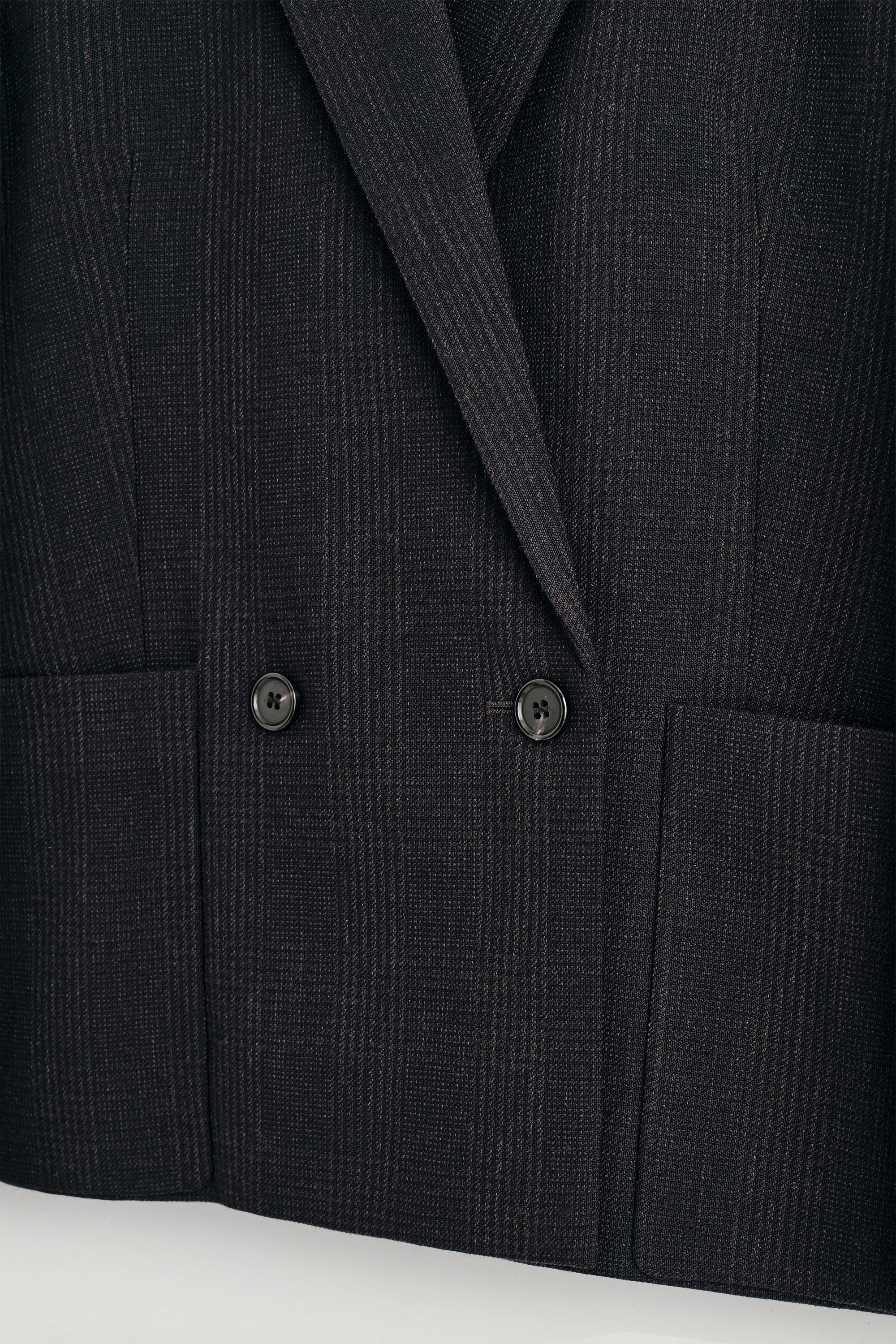 CHECKED DOUBLE-BREASTED BLAZER - 2