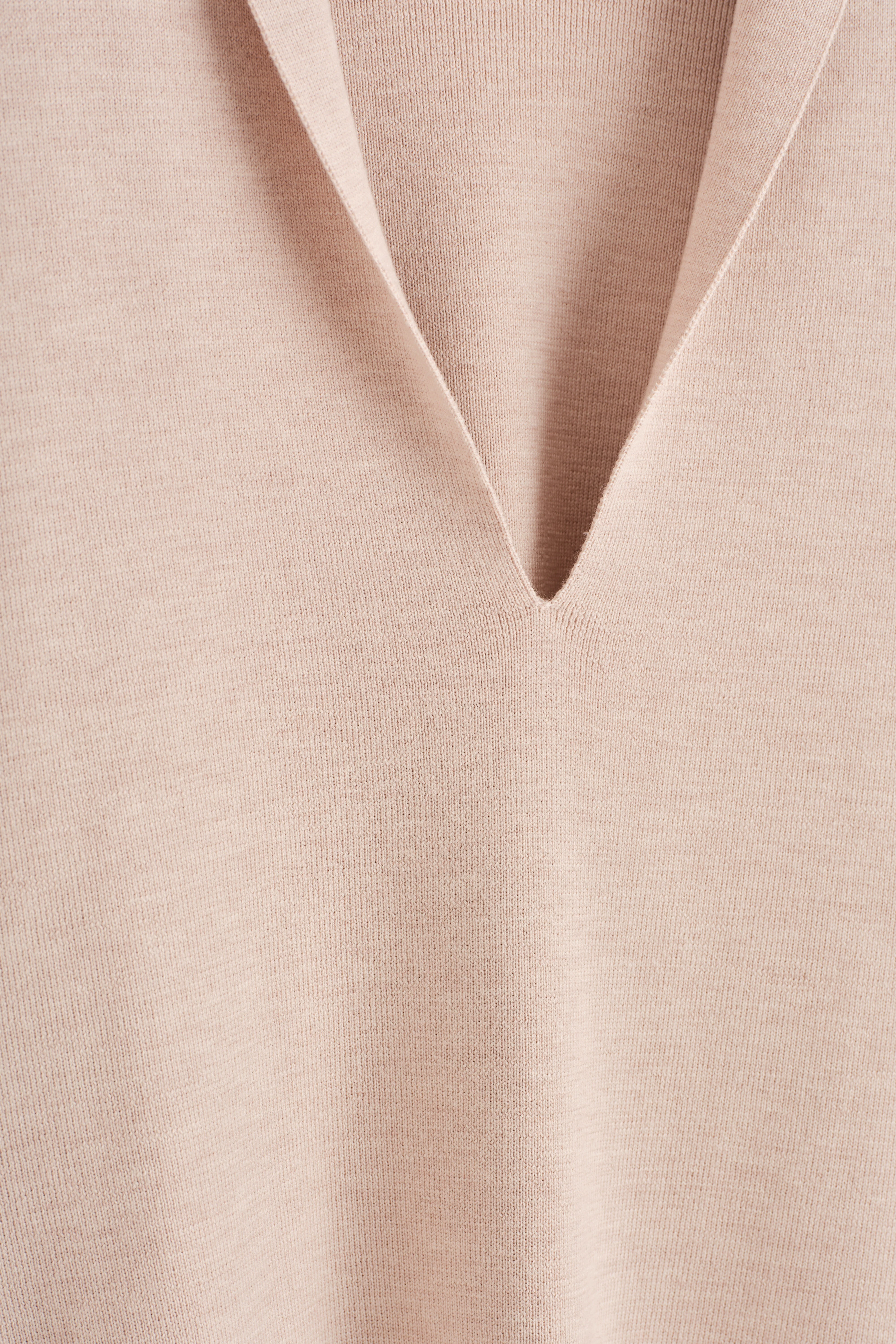 DRAPED MERINO WOOL V-NECK JUMPER - 2