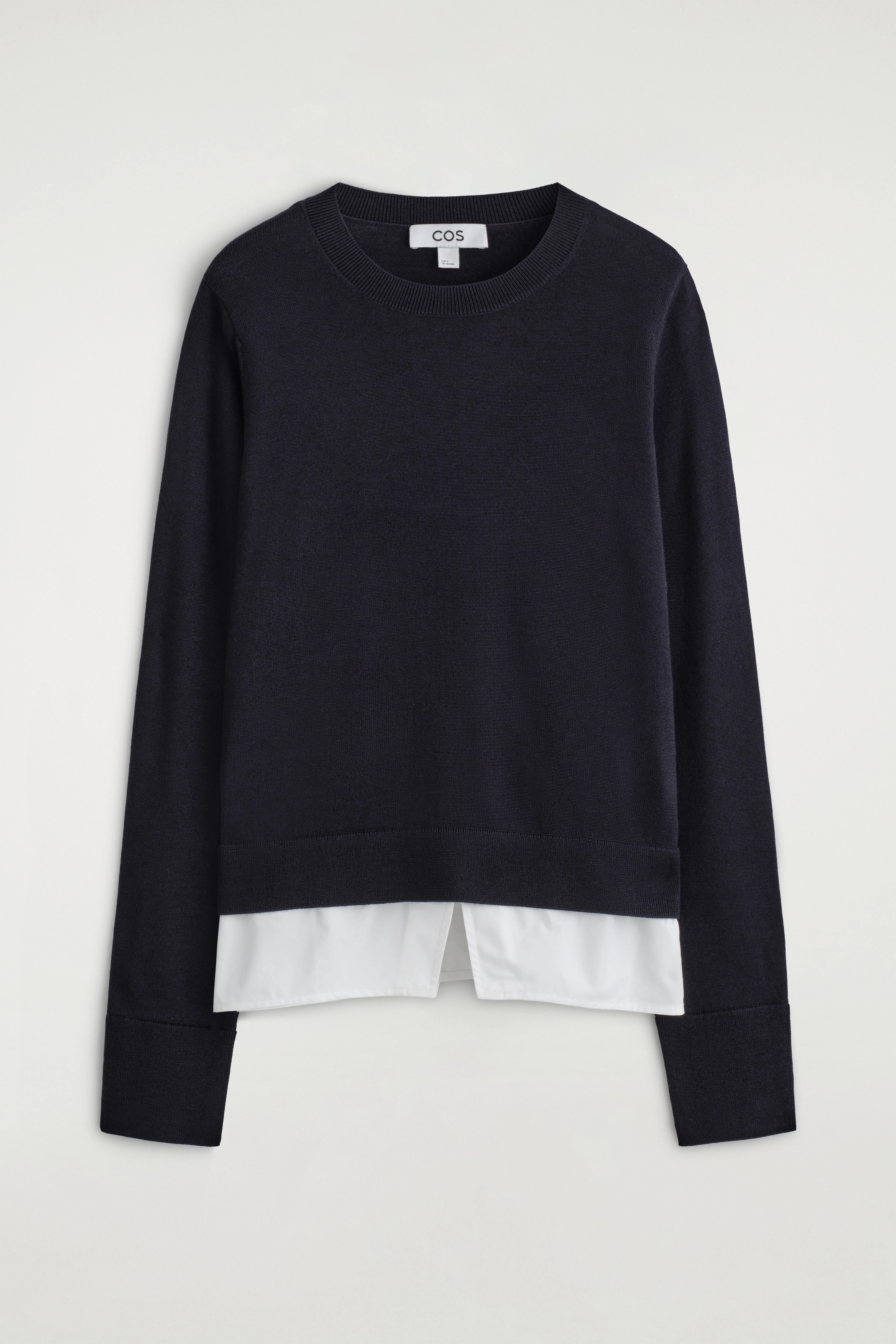 LAYERED MERINO WOOL JUMPER