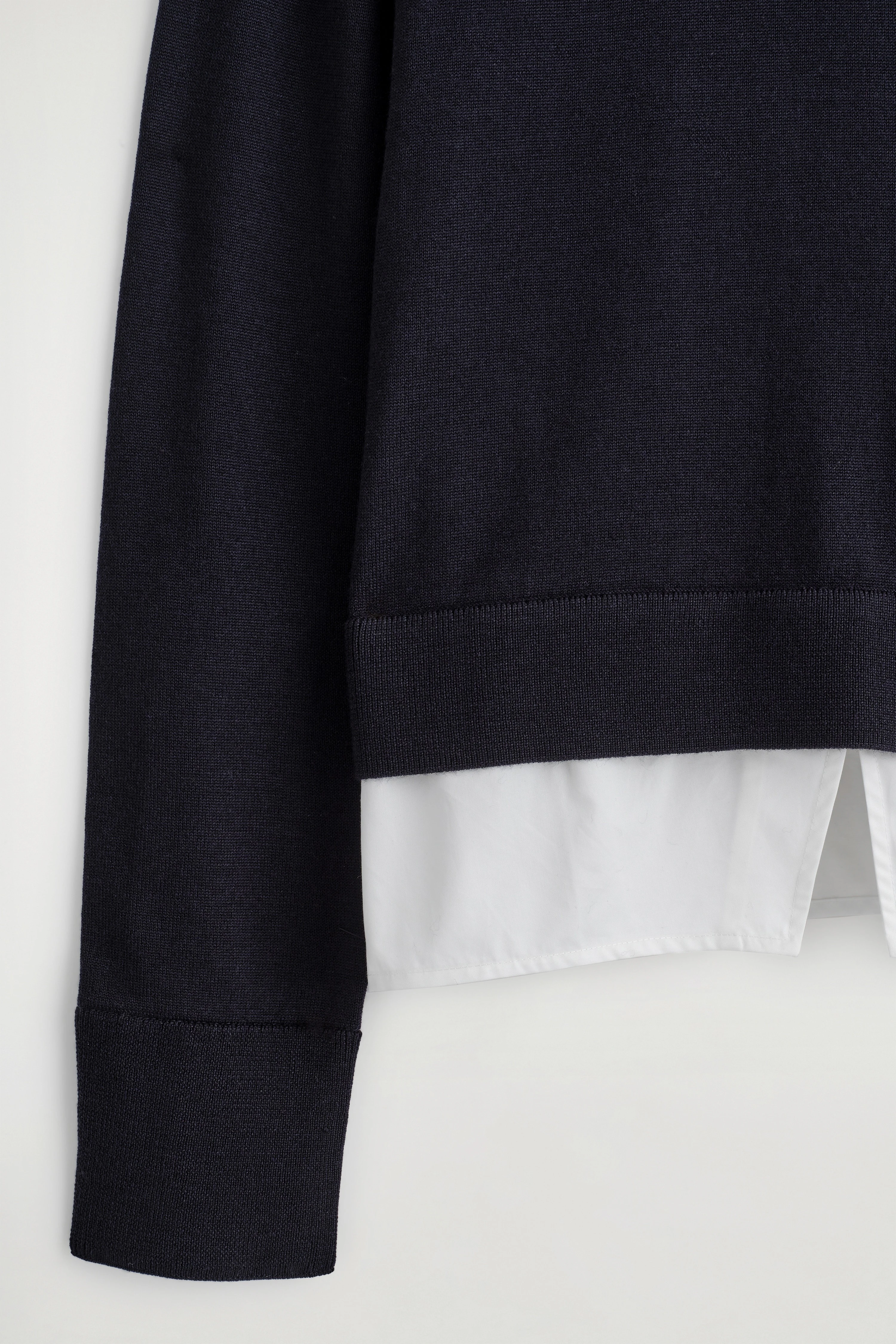 LAYERED MERINO WOOL JUMPER