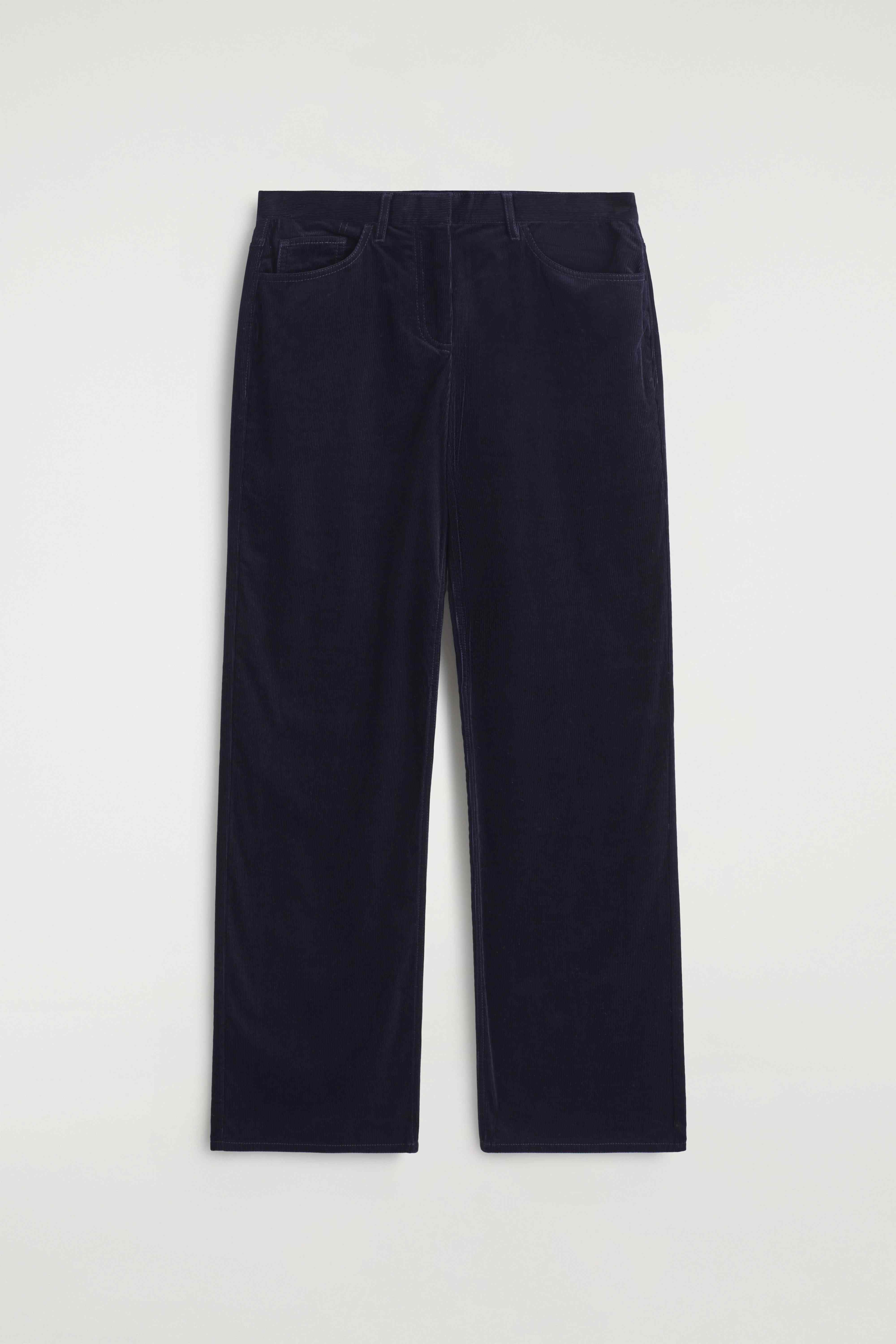 CORDUROY STRAIGHT-LEG TROUSERS - 1
