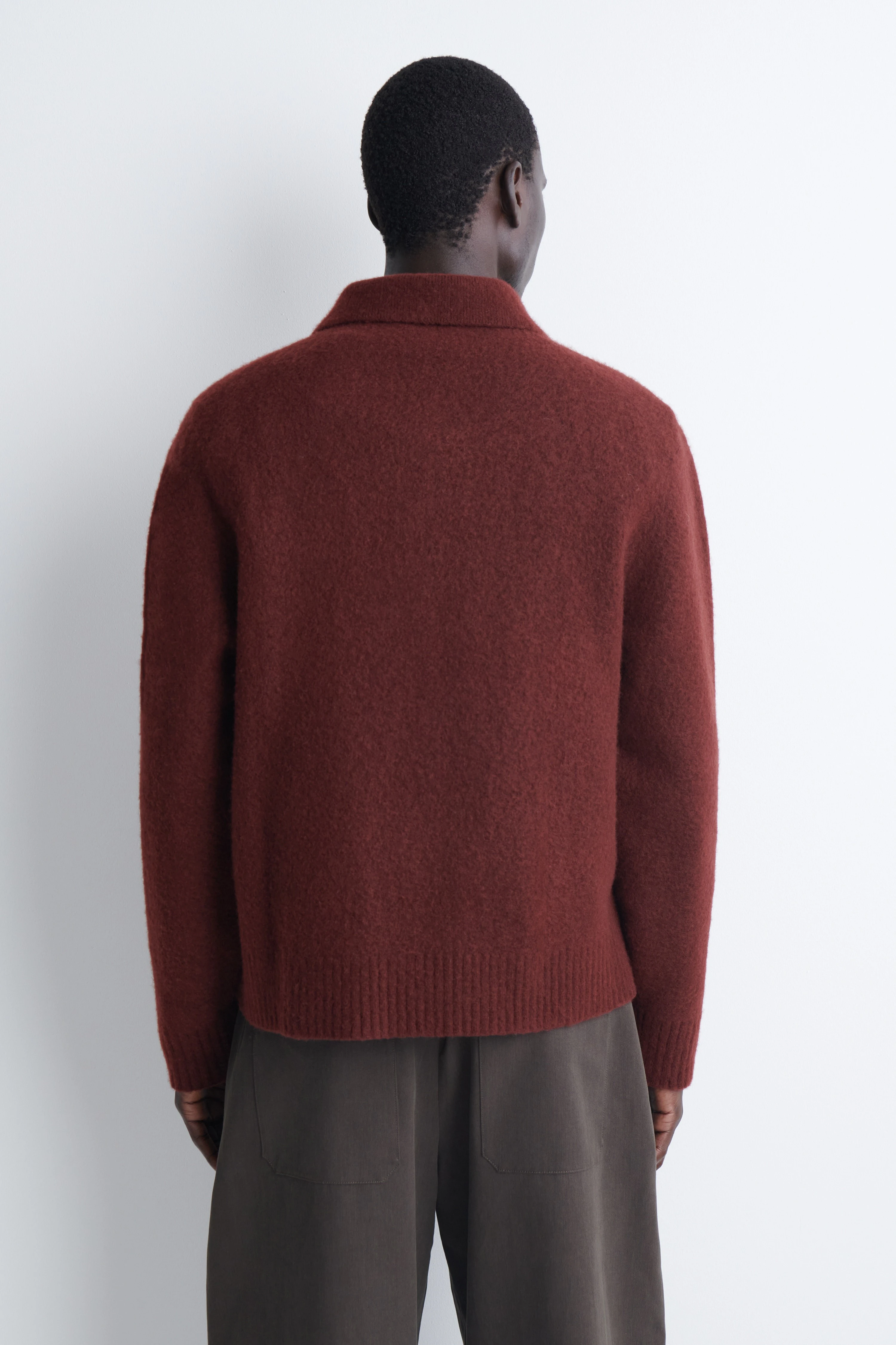 BRUSHED-WOOL POLO SHIRT - 2