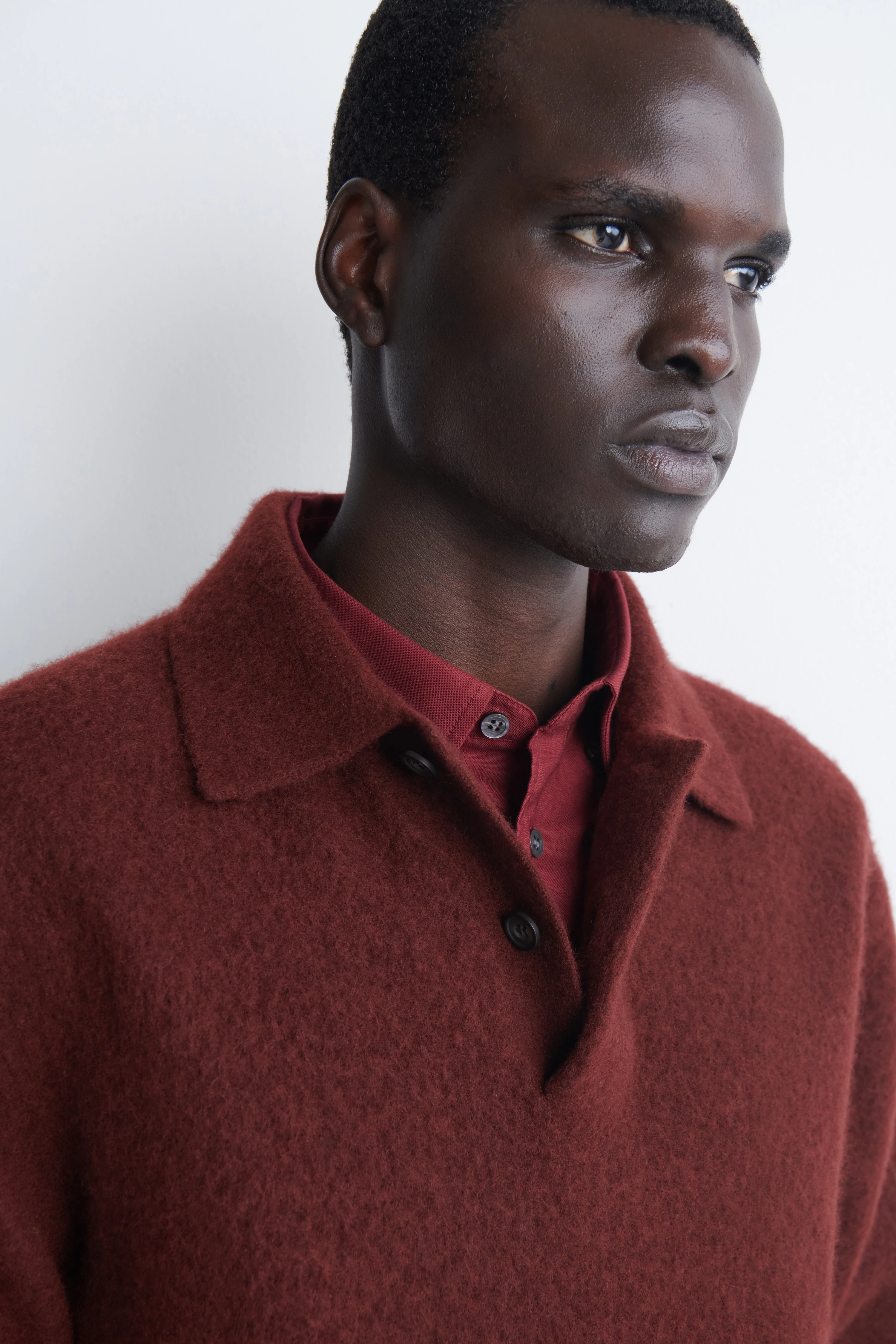 BRUSHED-WOOL POLO SHIRT - 3