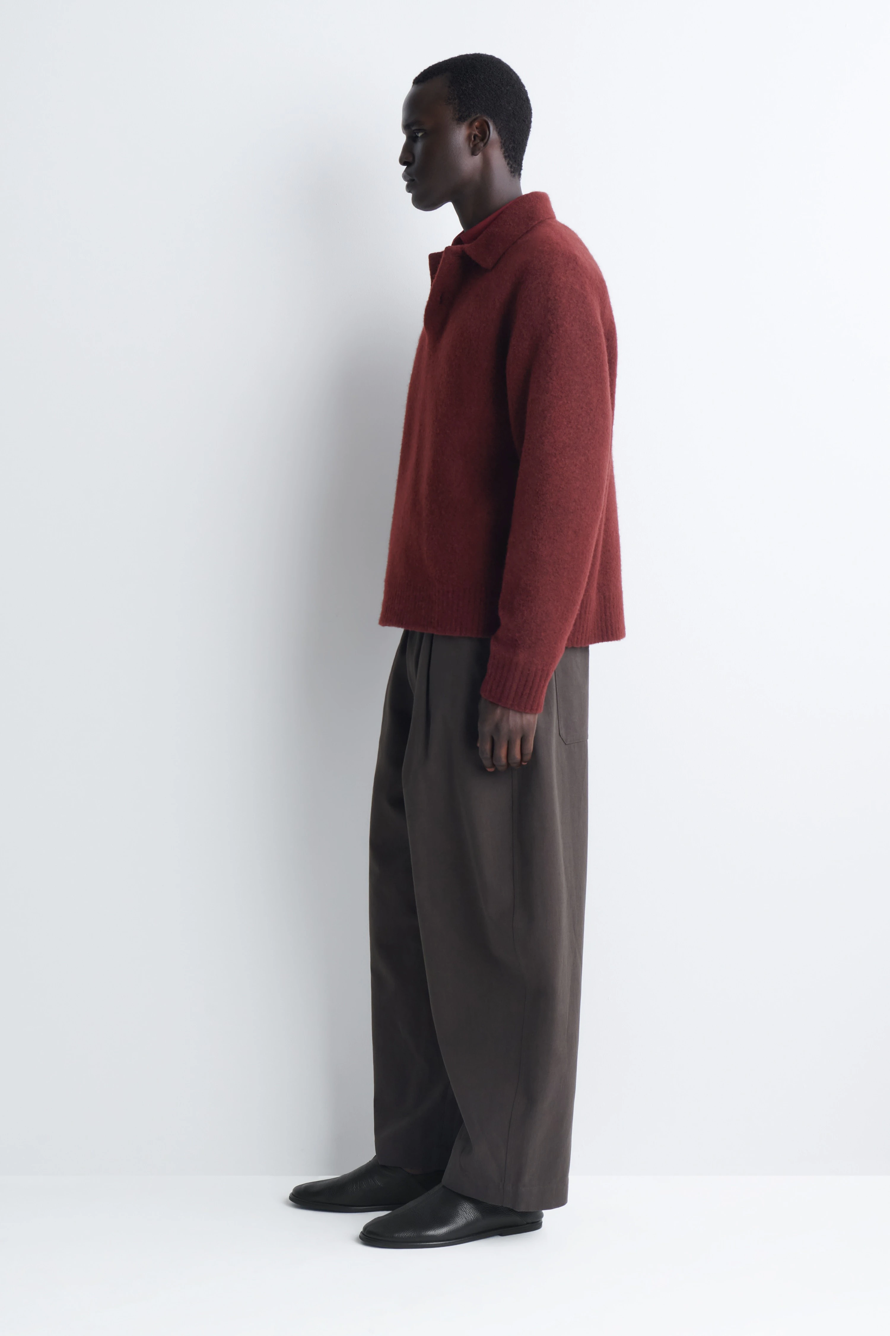 BRUSHED-WOOL POLO SHIRT - 4