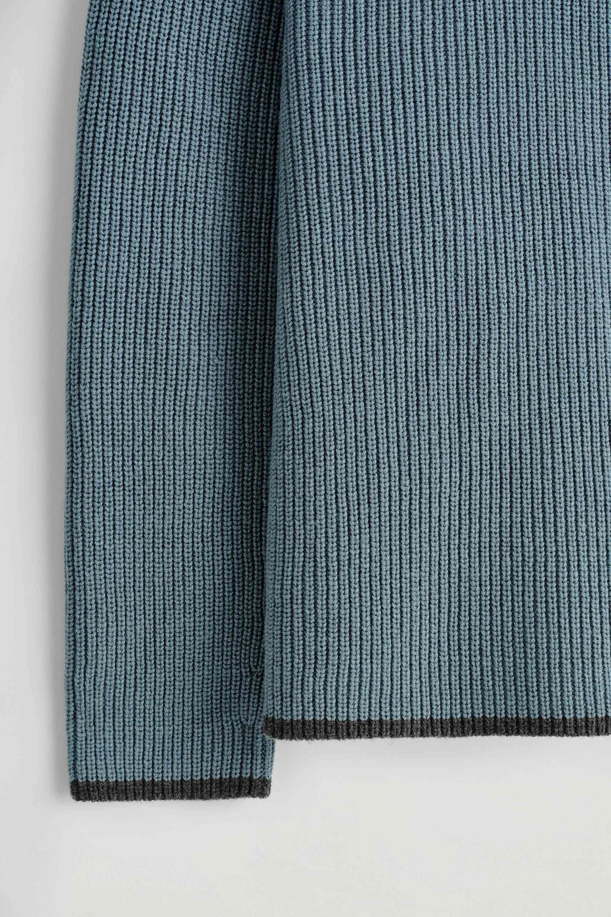 CONTRAST-TIPPED MERINO WOOL-YAK JUMPER - 2