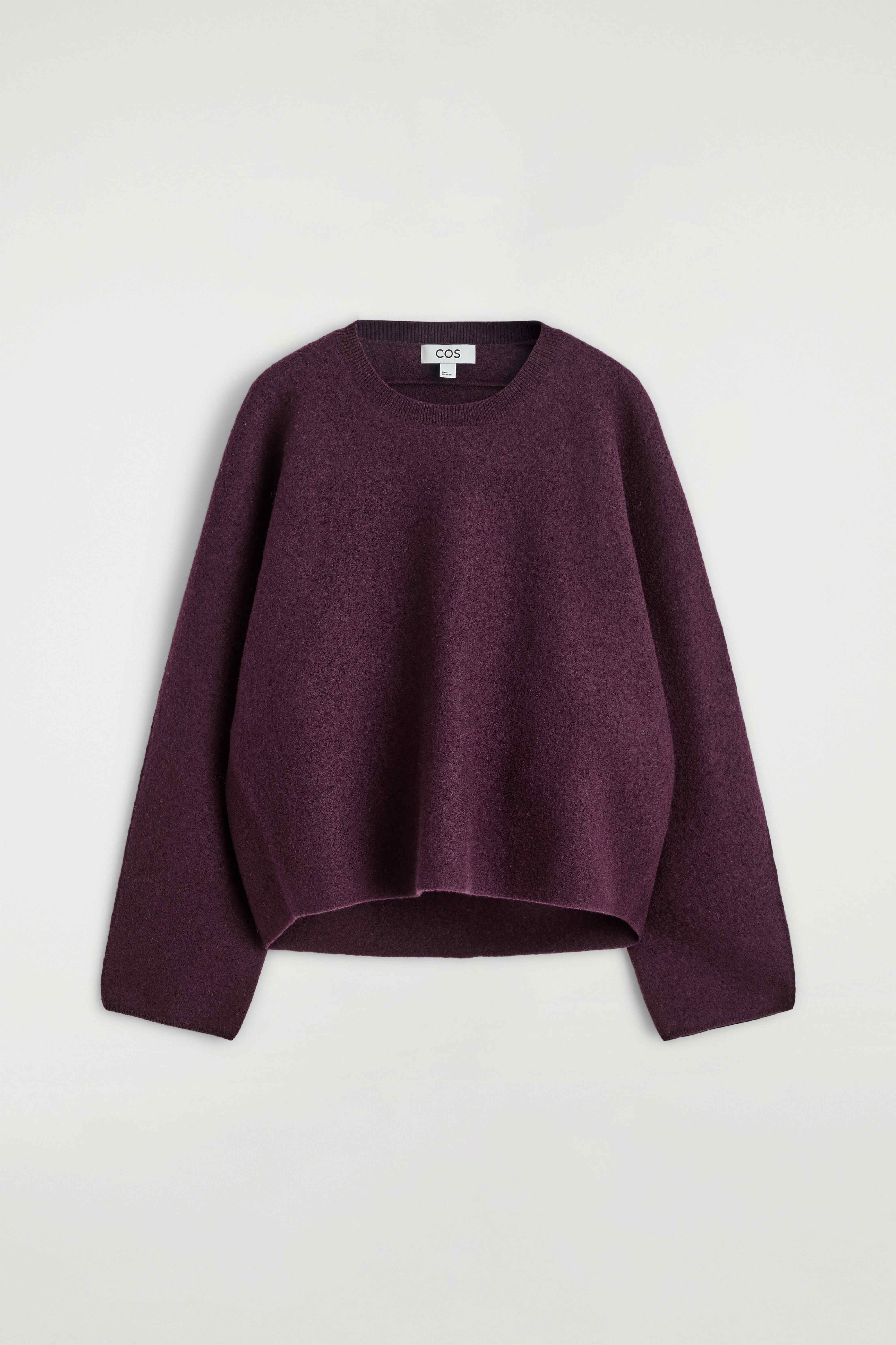 BOILED-WOOL CREW-NECK JUMPER - 1