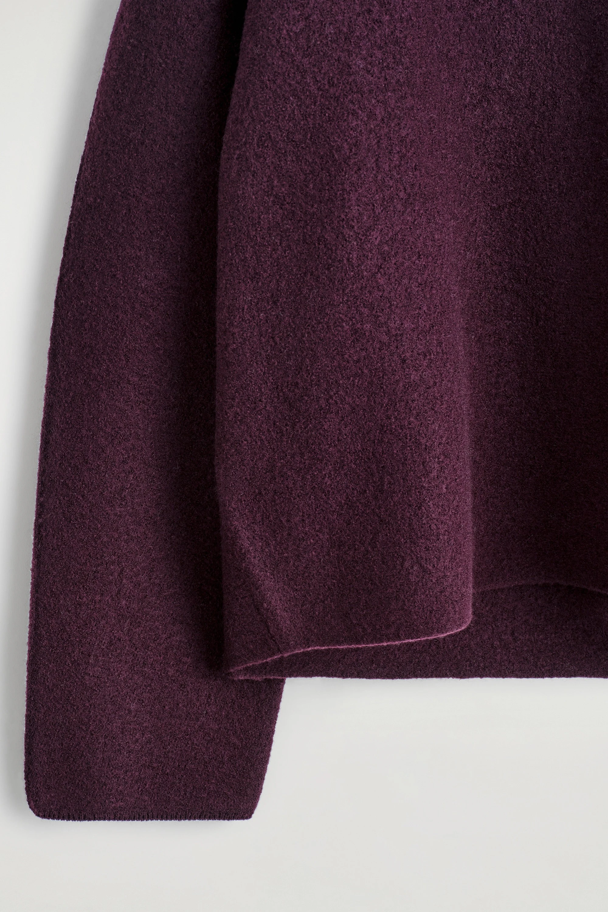 BOILED-WOOL CREW-NECK JUMPER