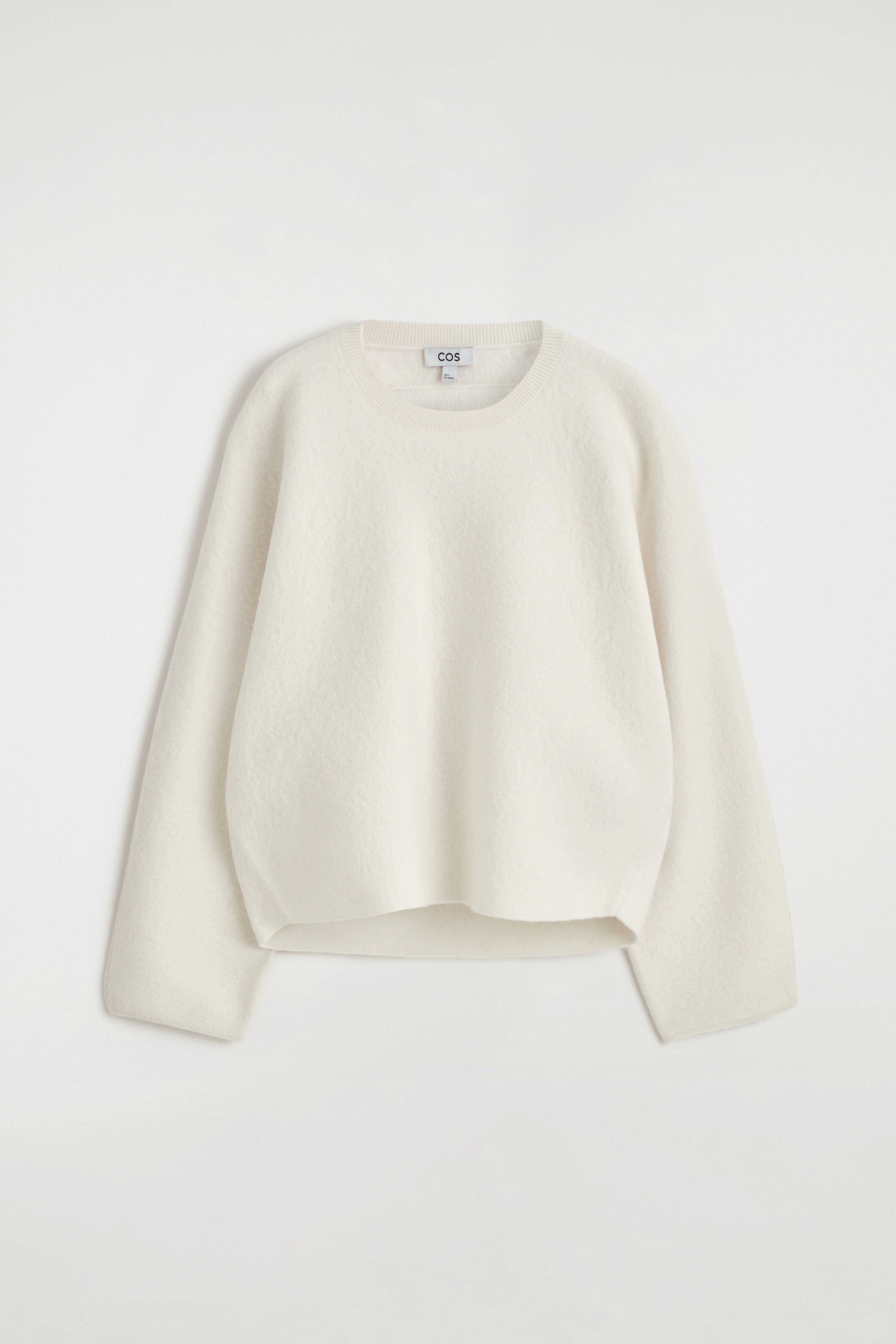 BOILED-WOOL CREW-NECK JUMPER
