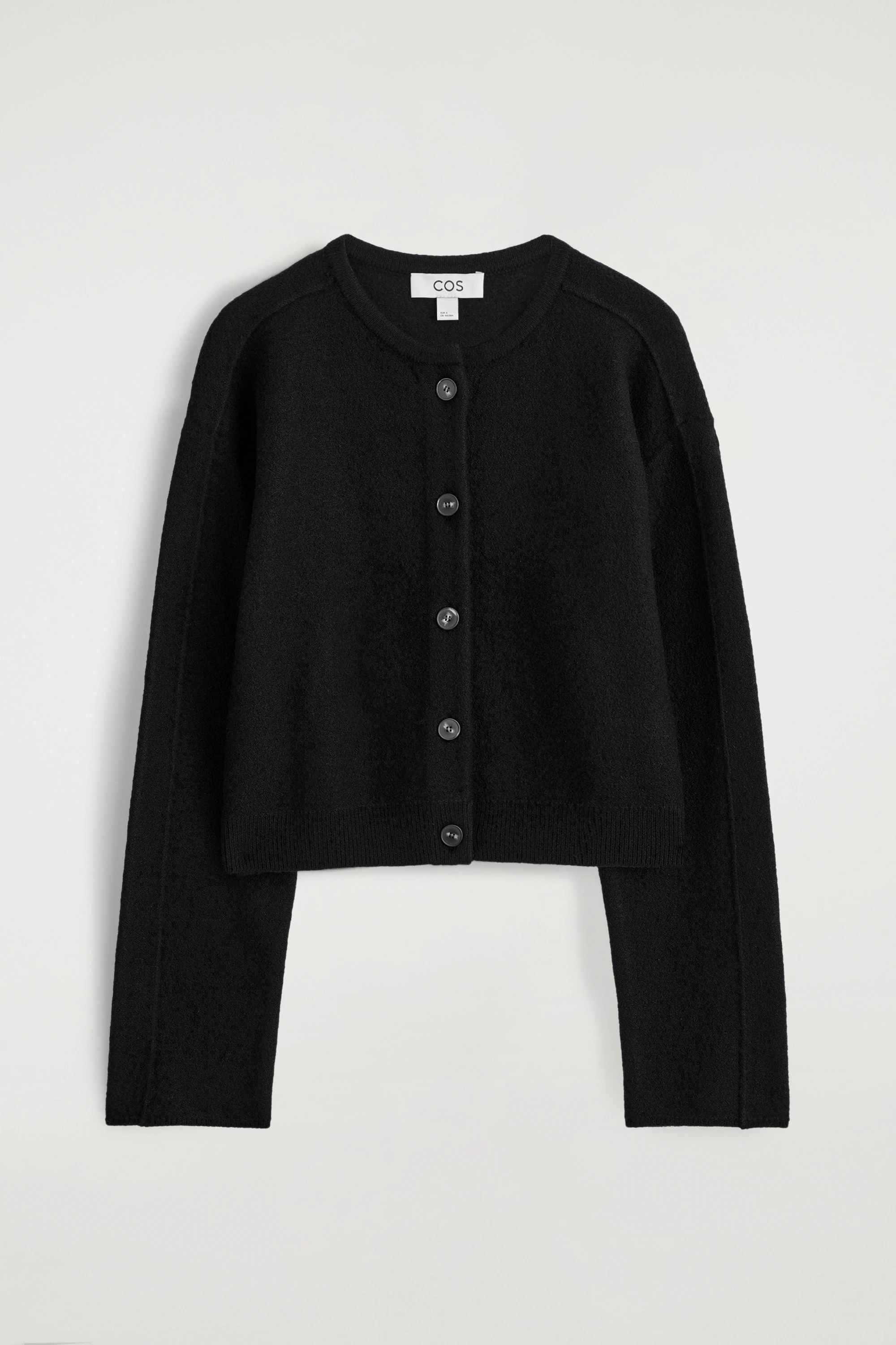BOILED-WOOL CARDIGAN - 1