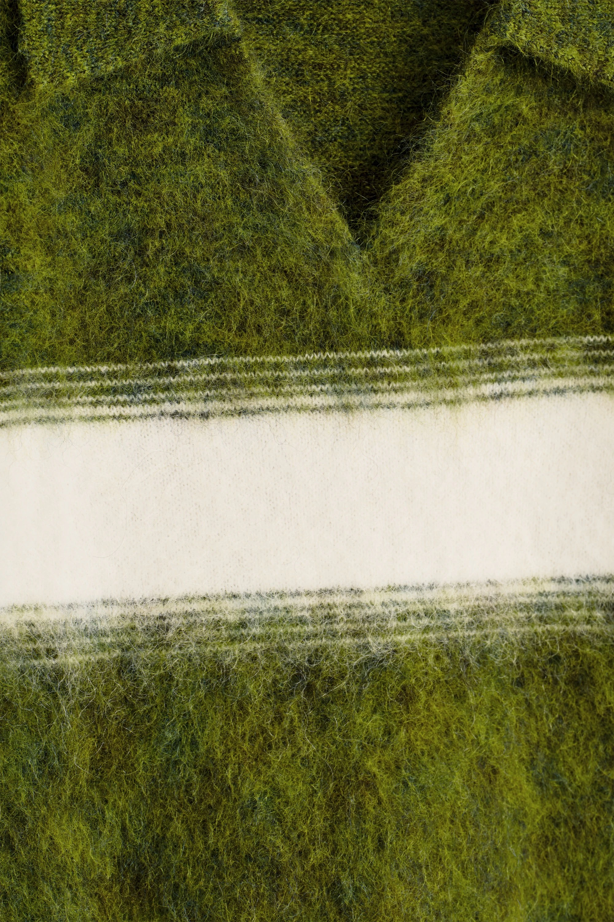 STRIPED MOHAIR-BLEND POLO JUMPER