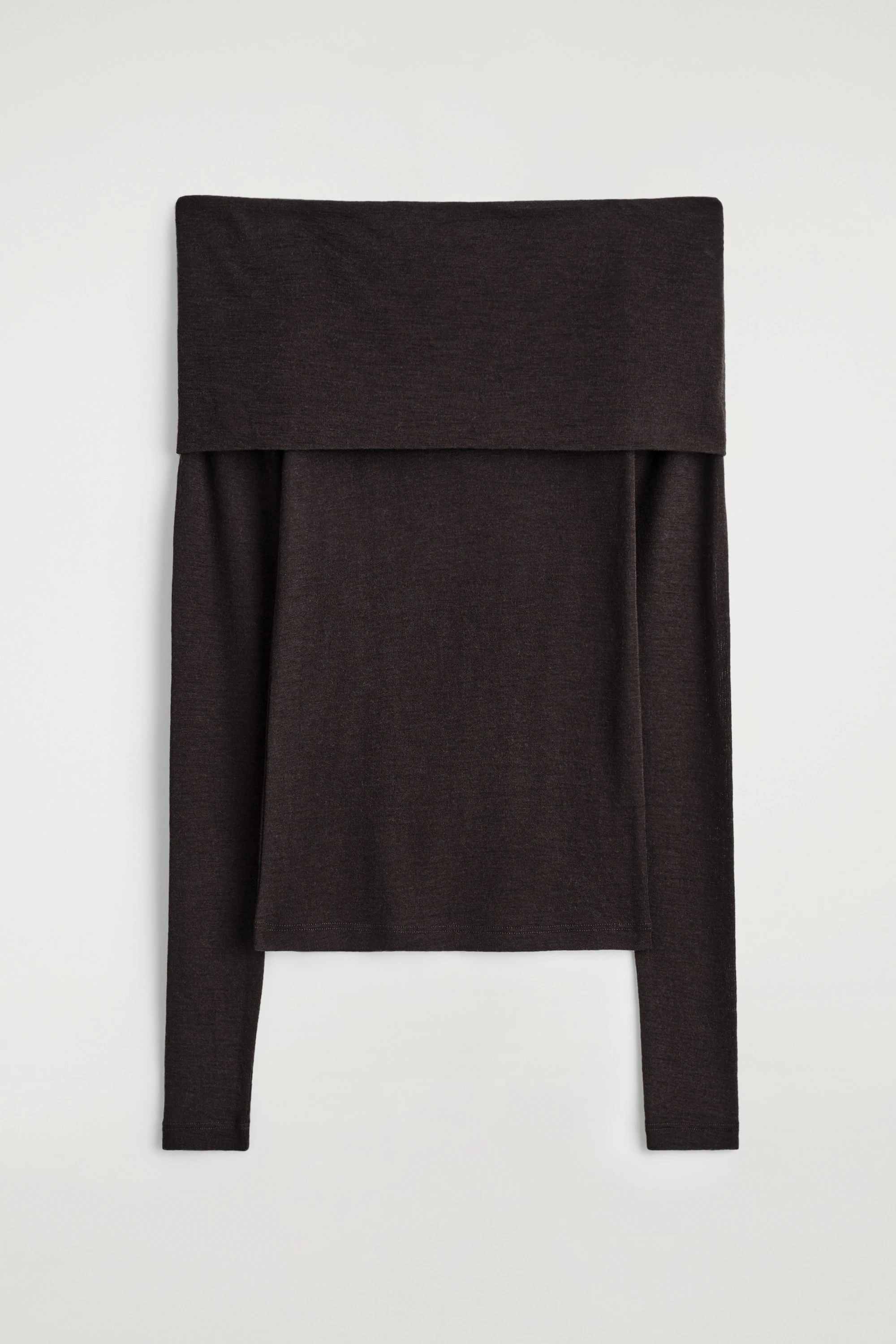 OFF-THE-SHOULDER MERINO WOOL TOP - 1