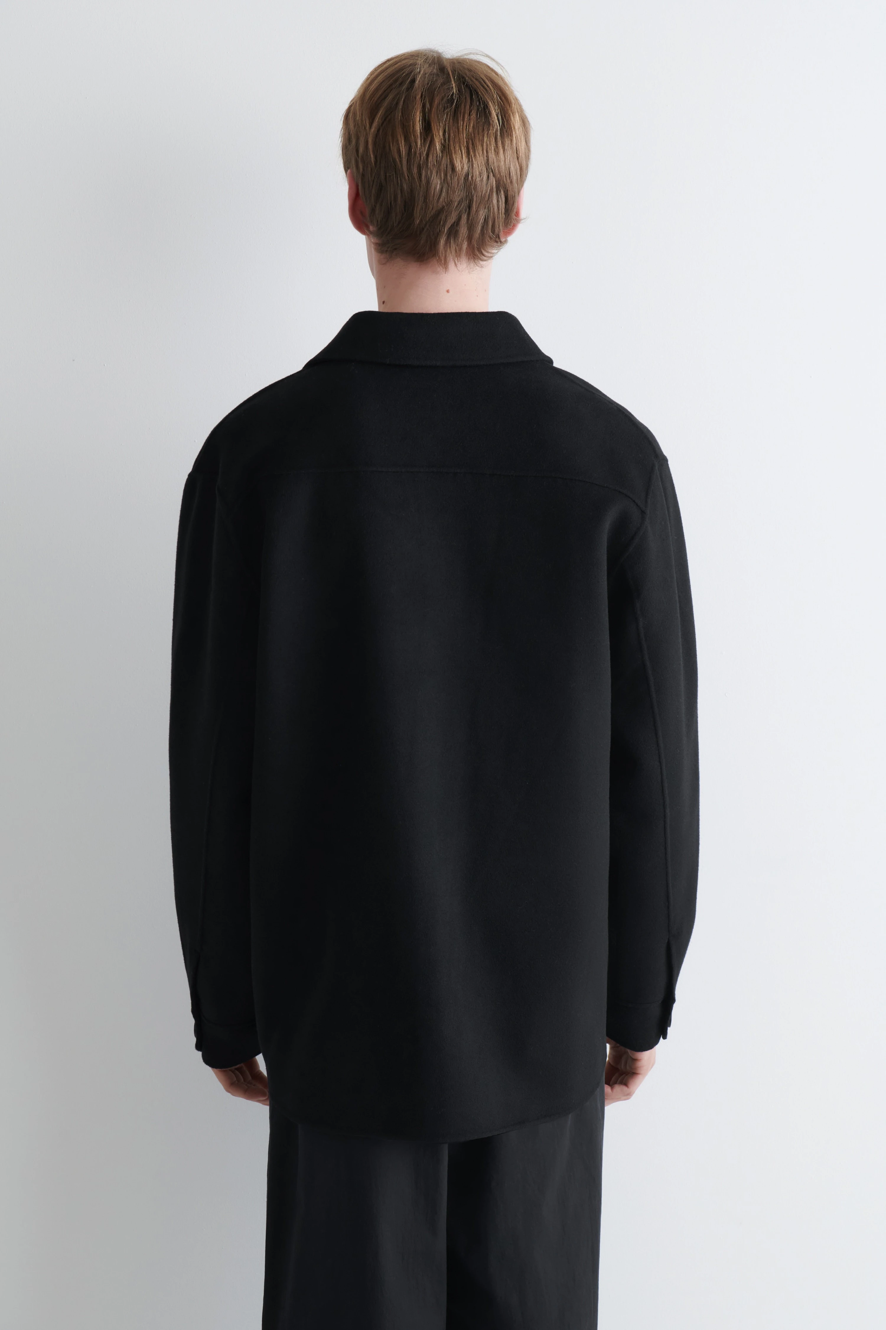 DOUBLE-FACED WOOL OVERSHIRT - 2