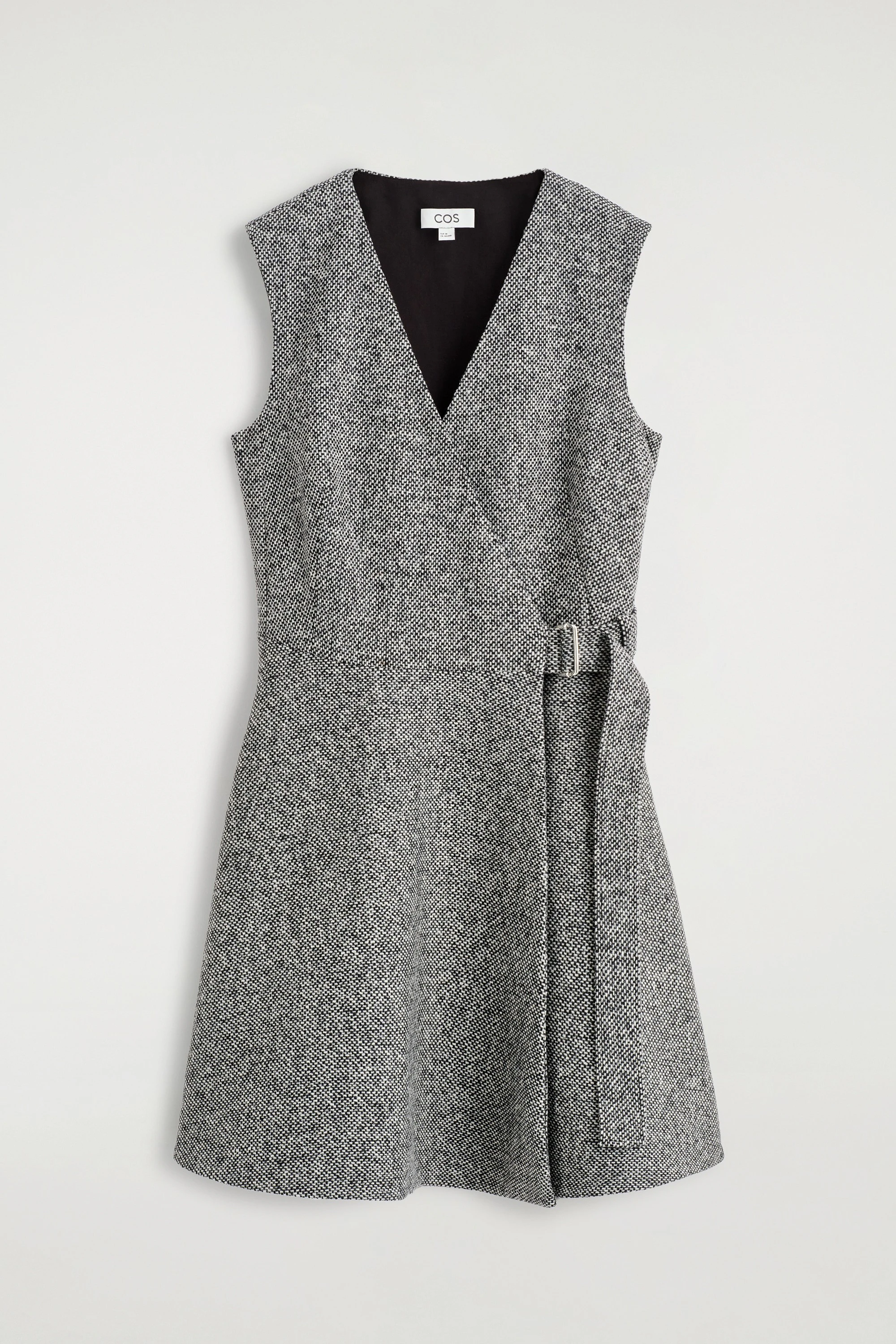 TWEED MINI WRAP DRESS - 1