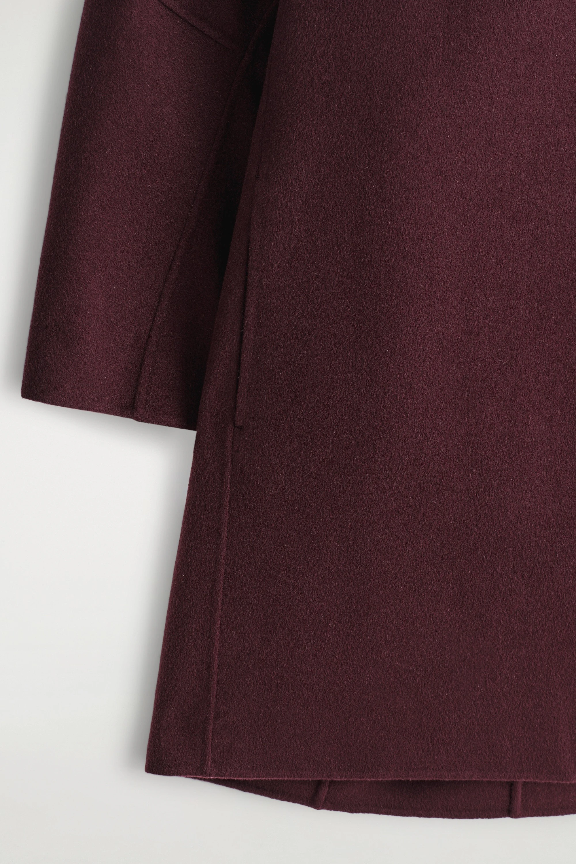 DOUBLE-FACED WOOL MINI DRESS