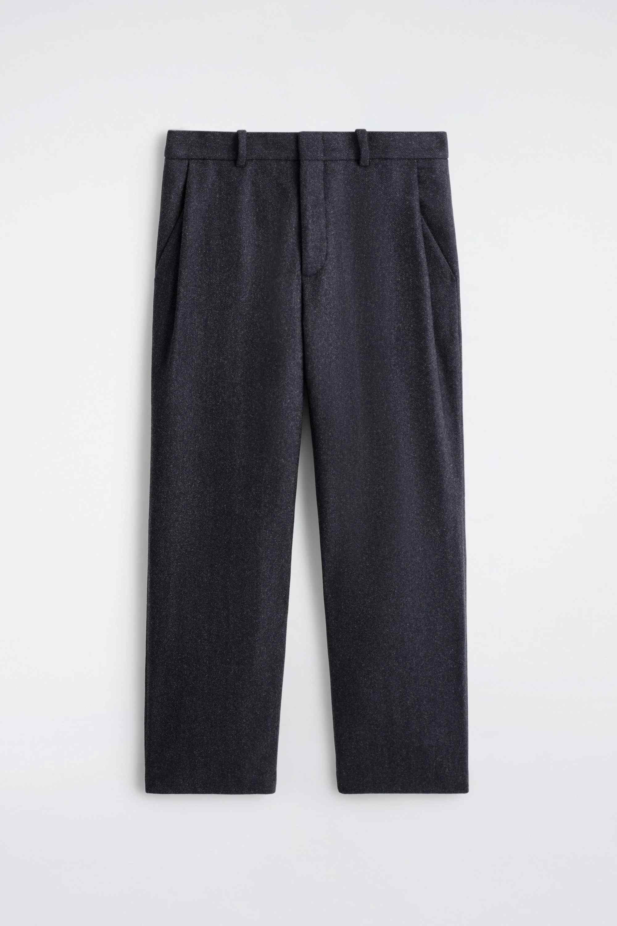 WOOL RELAXED-FIT TAPERED TROUSERS - 6