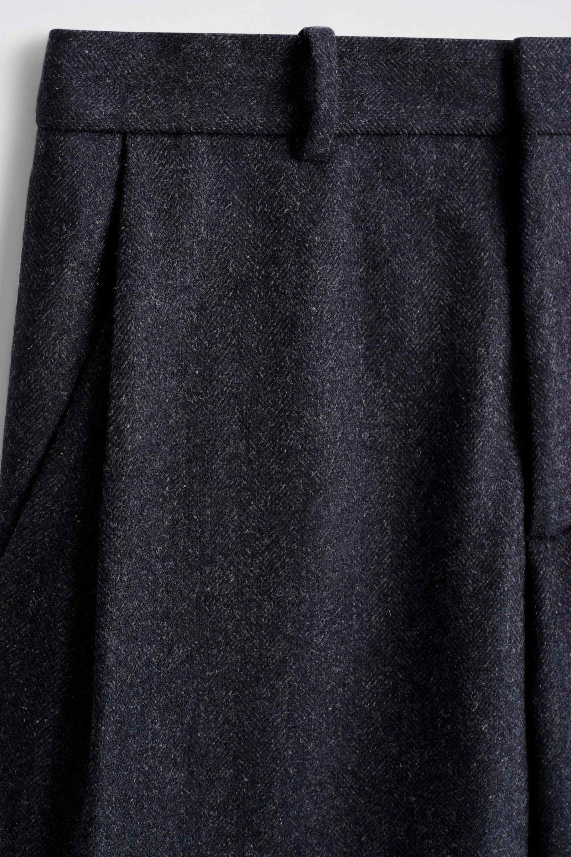 WOOL RELAXED-FIT TAPERED TROUSERS - 7
