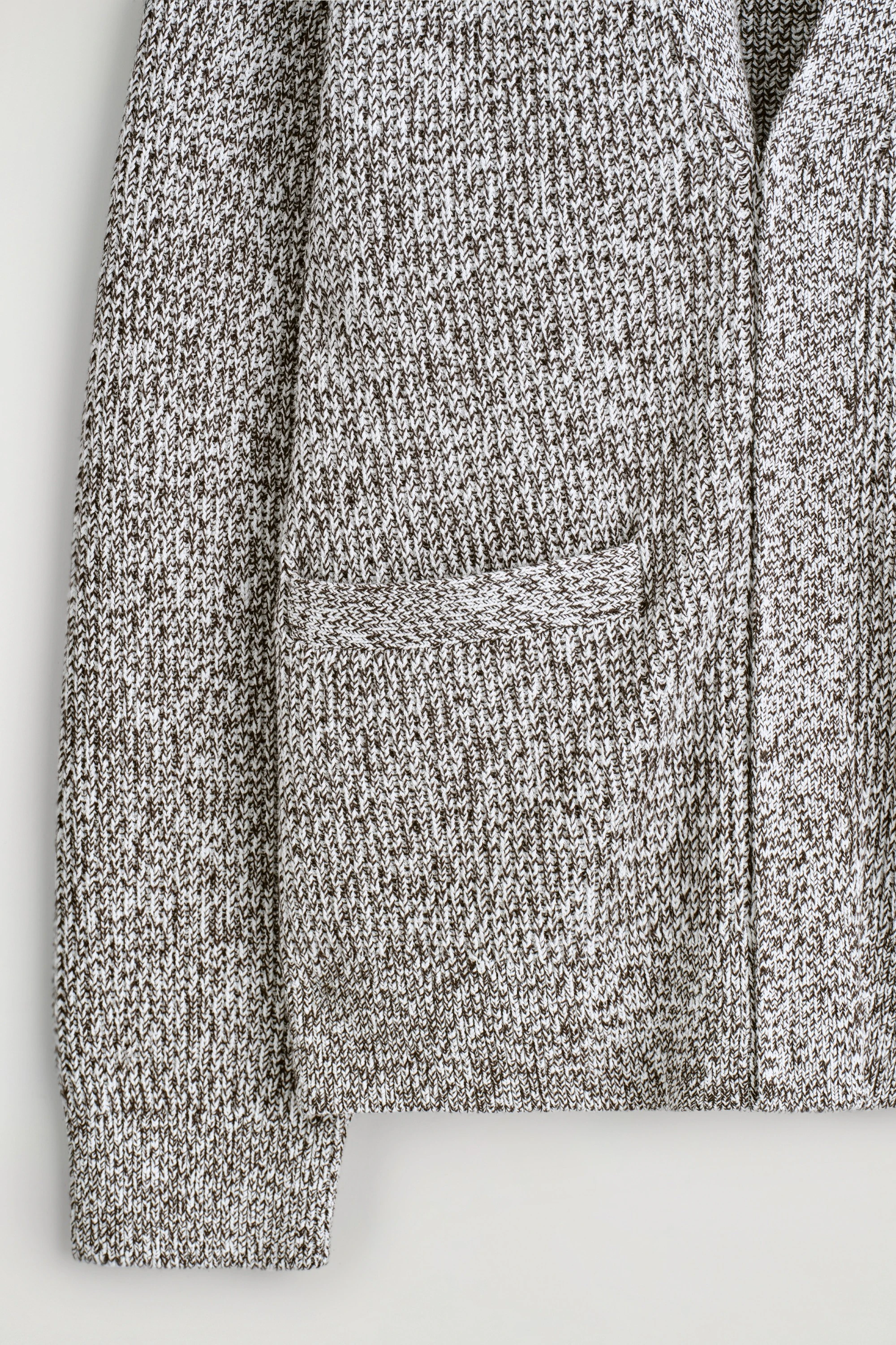 FLECKED V-NECK ZIP-UP CARDIGAN - 2
