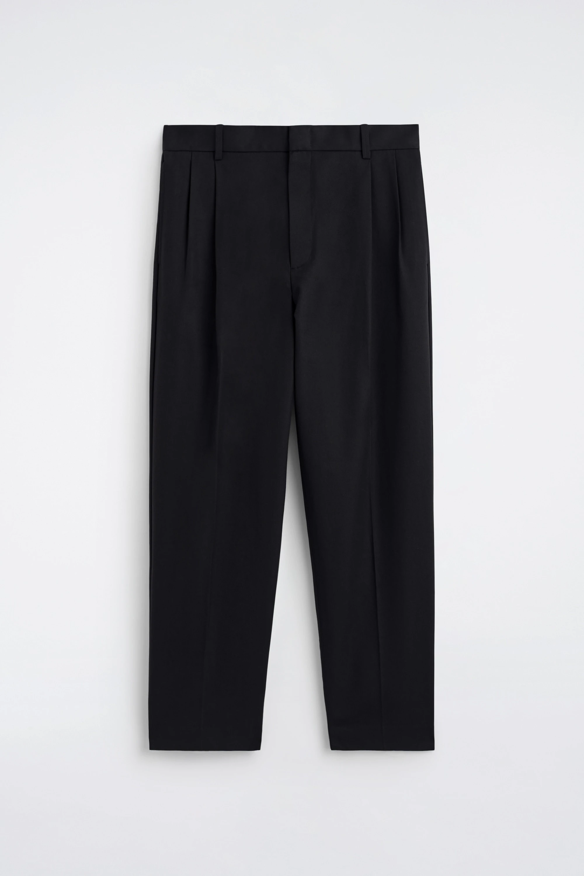 PLEATED RELAXED-FIT TAPERED TROUSERS - 6