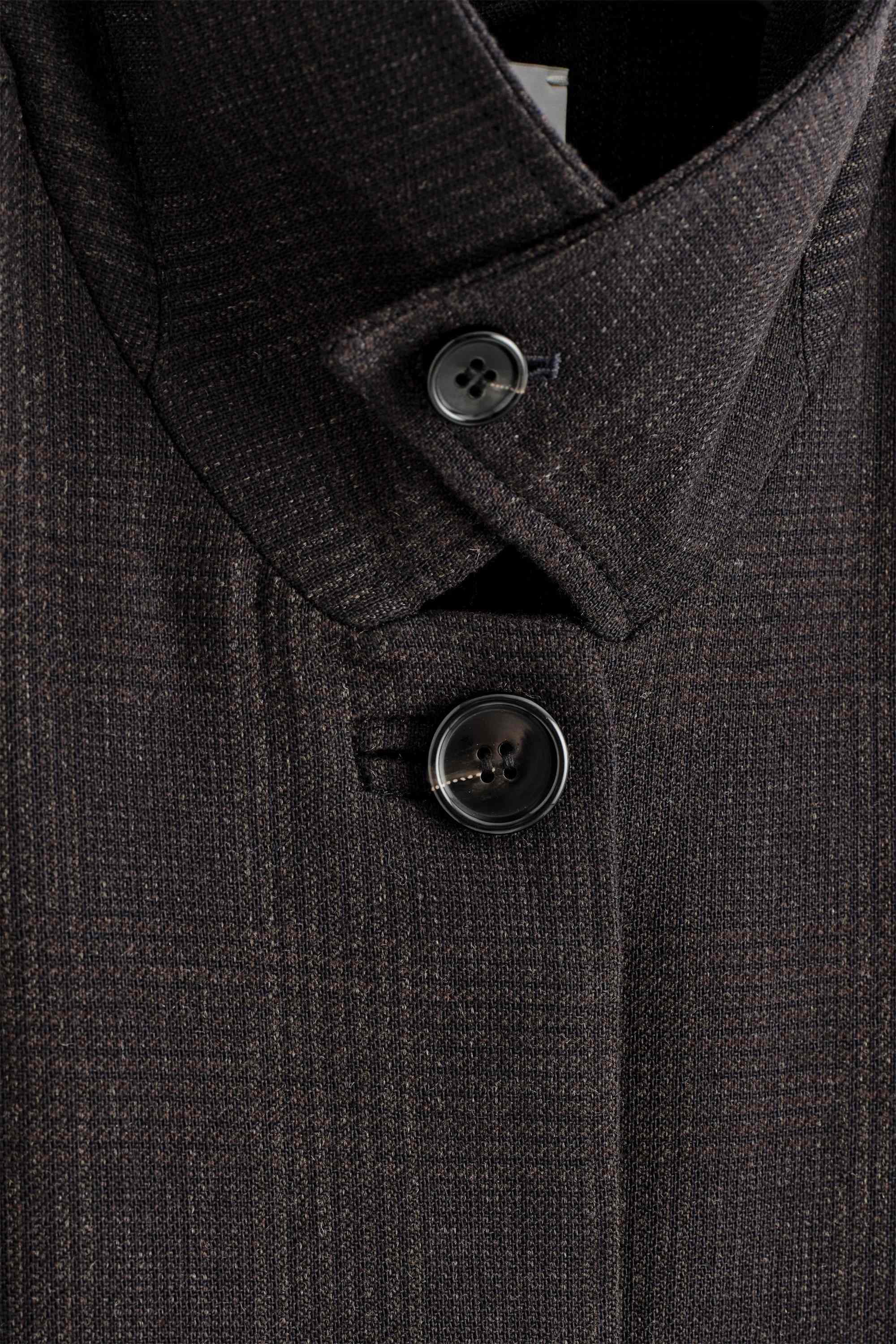 WOOL-BLEND LONG TRENCH COAT - 2
