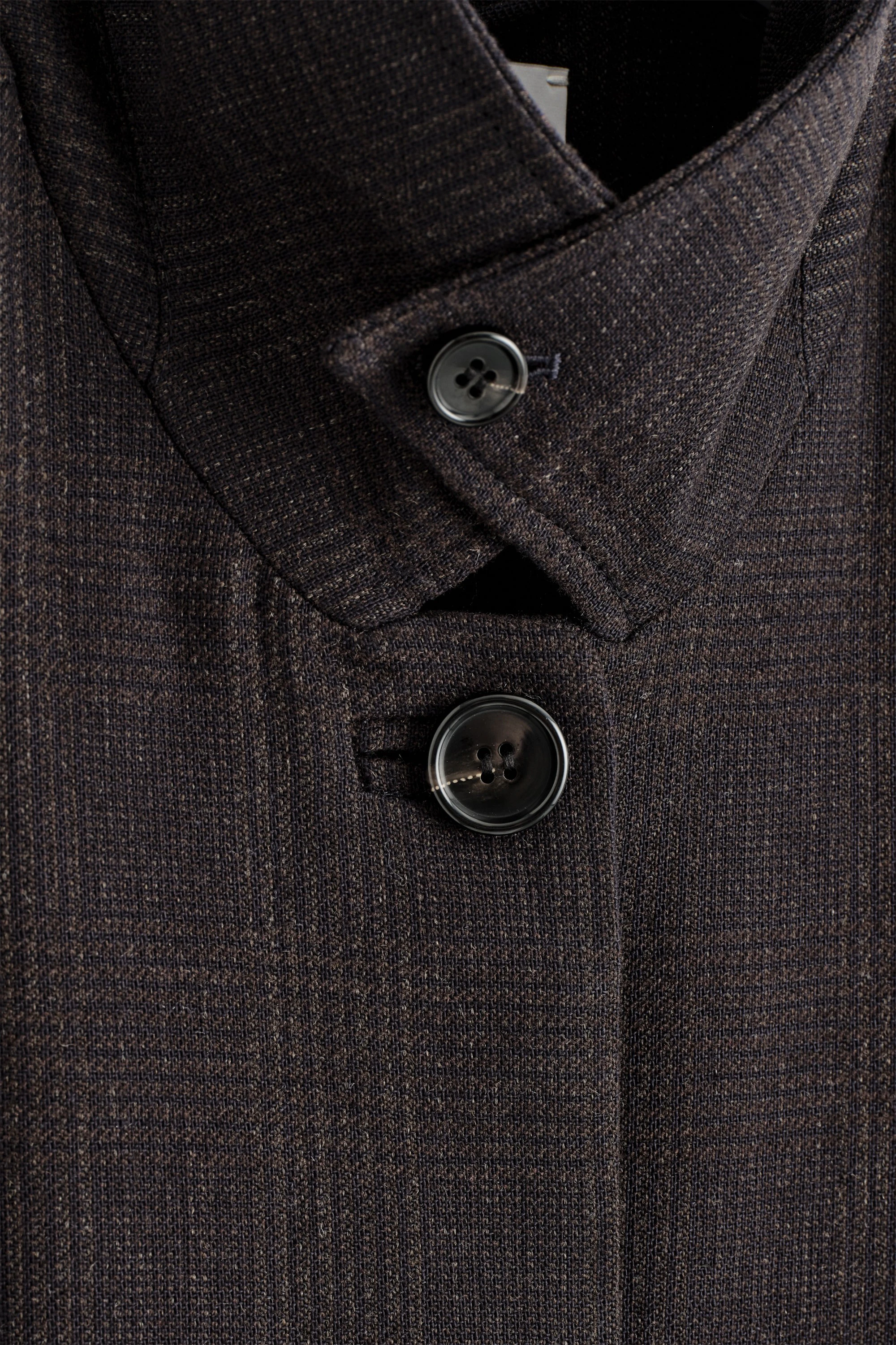 WOOL-BLEND LONG TRENCH COAT - 2