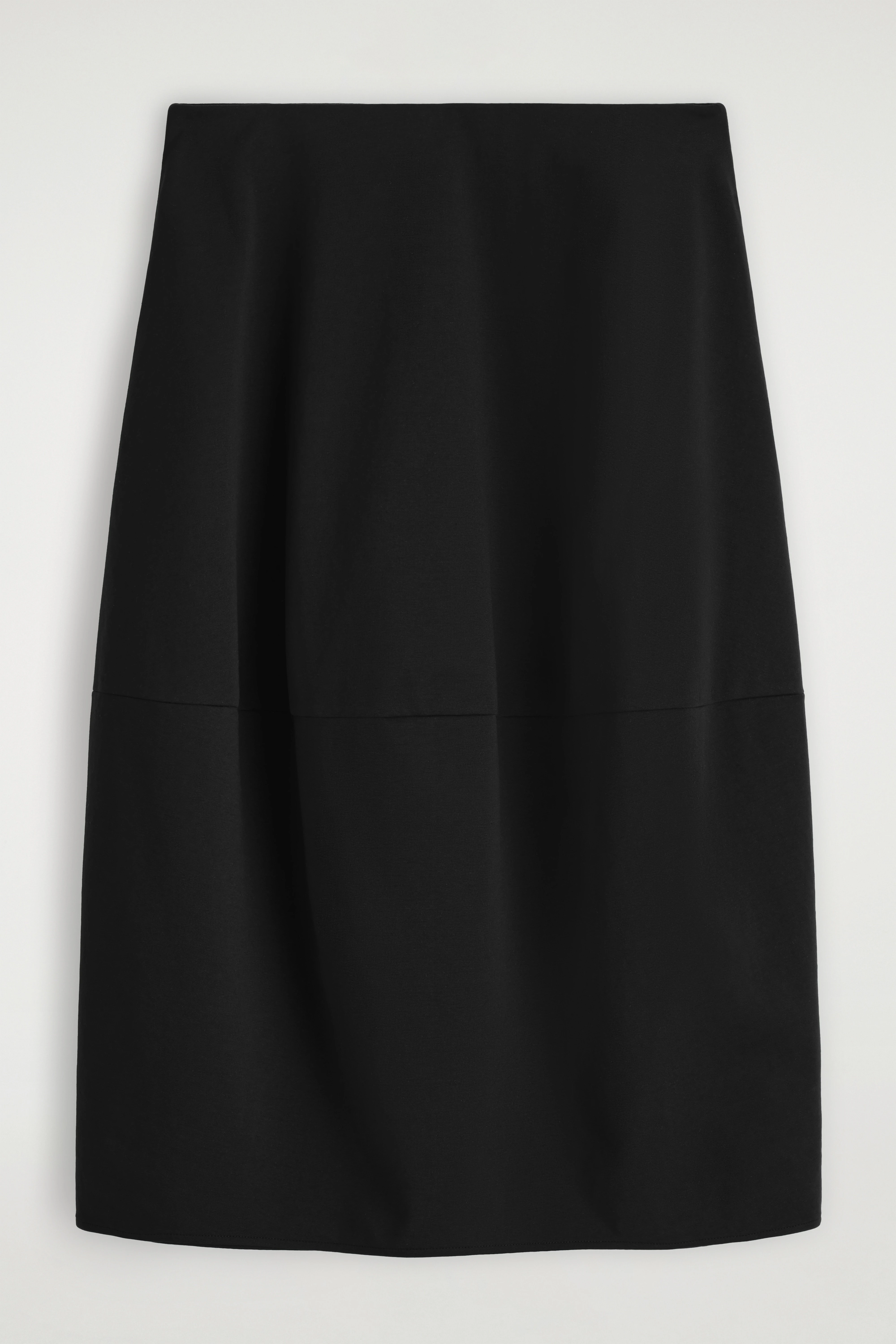 ROUNDED COTTON MIDI SKIRT - 1