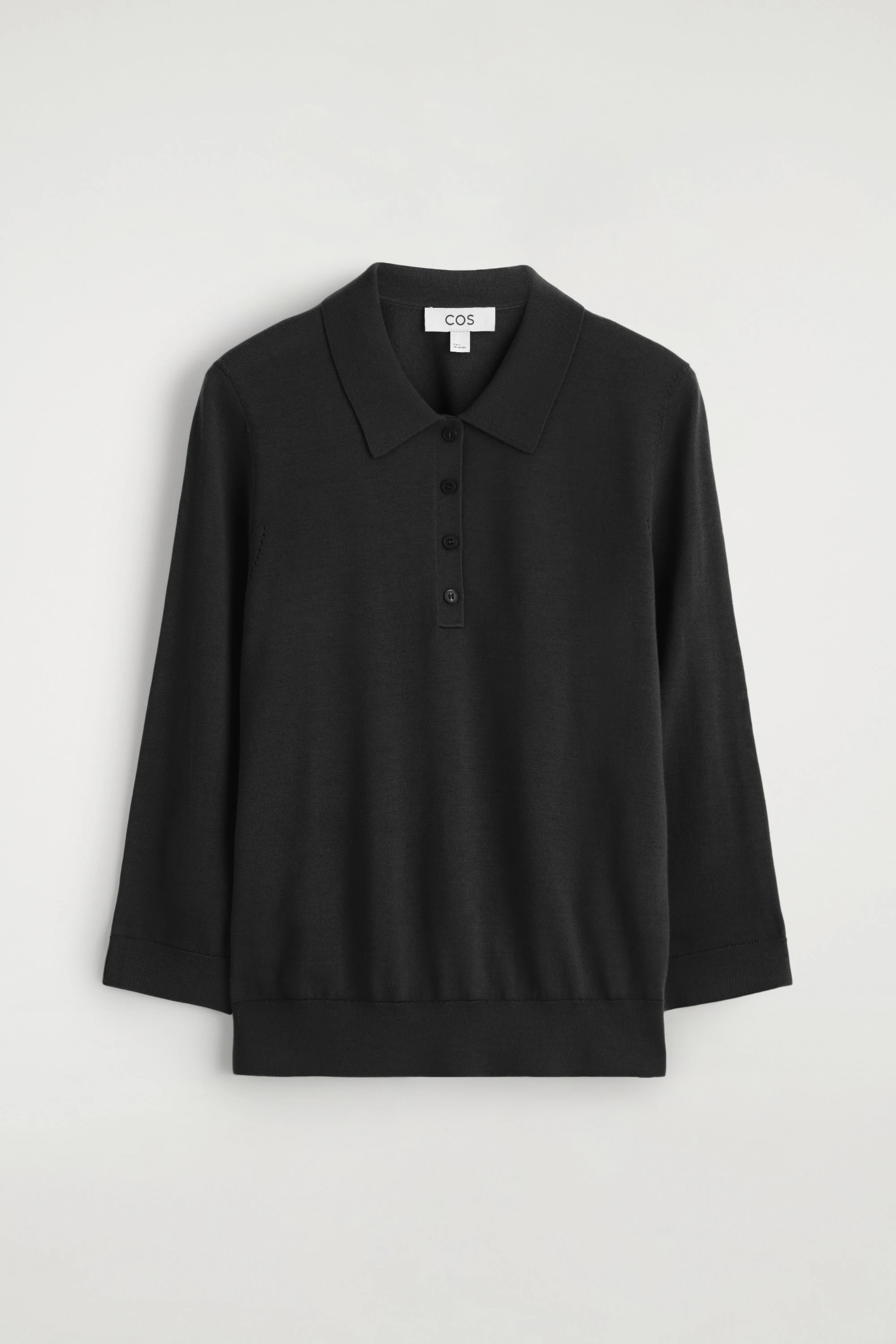 MERINO WOOL POLO JUMPER
