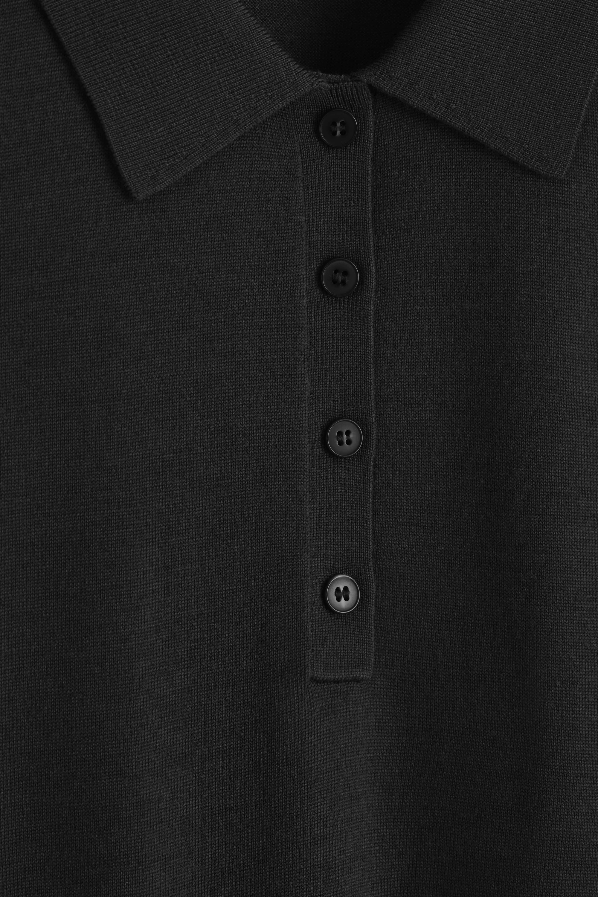 MERINO WOOL POLO JUMPER