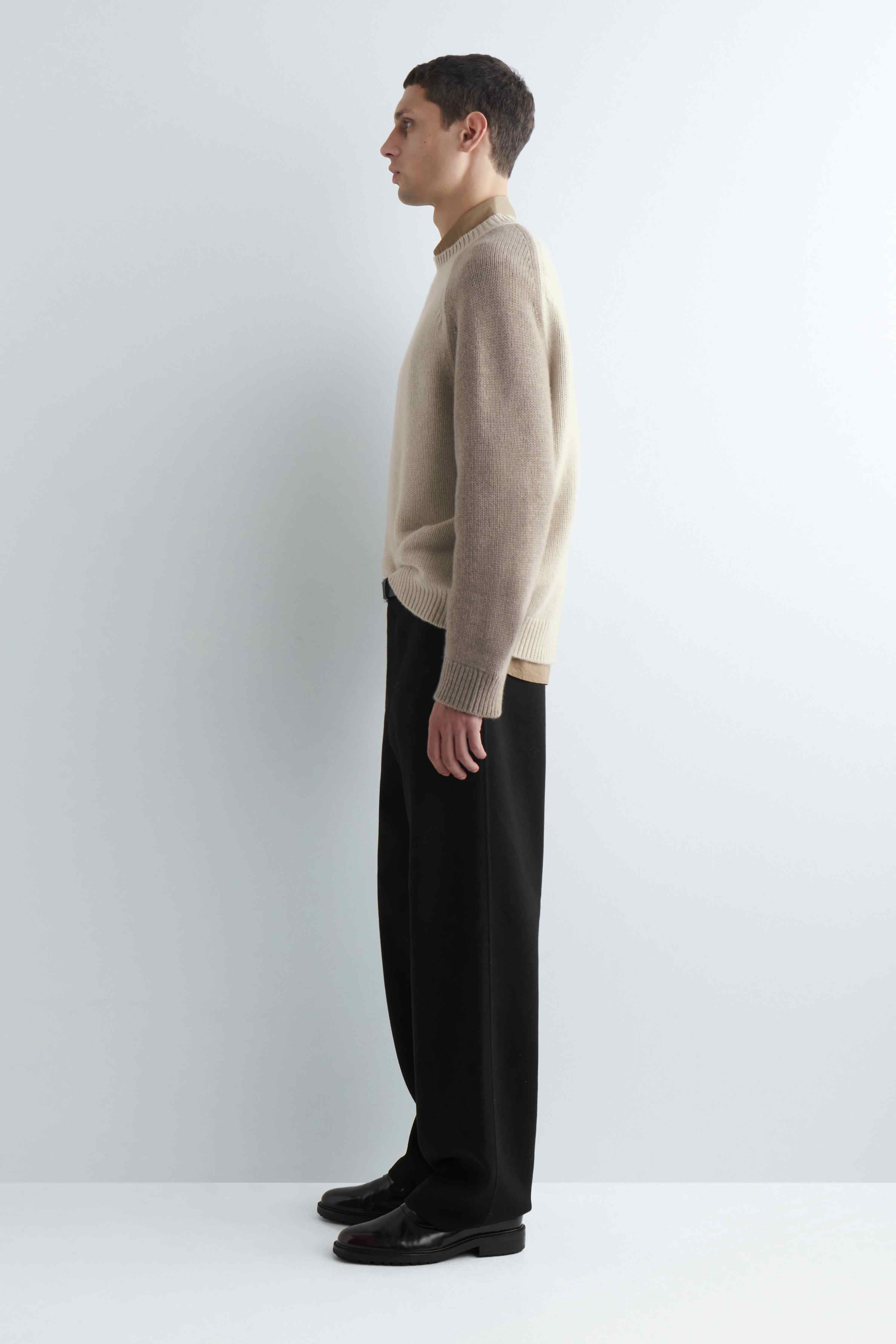 COLOUR-BLOCK PURE CASHMERE JUMPER - 4