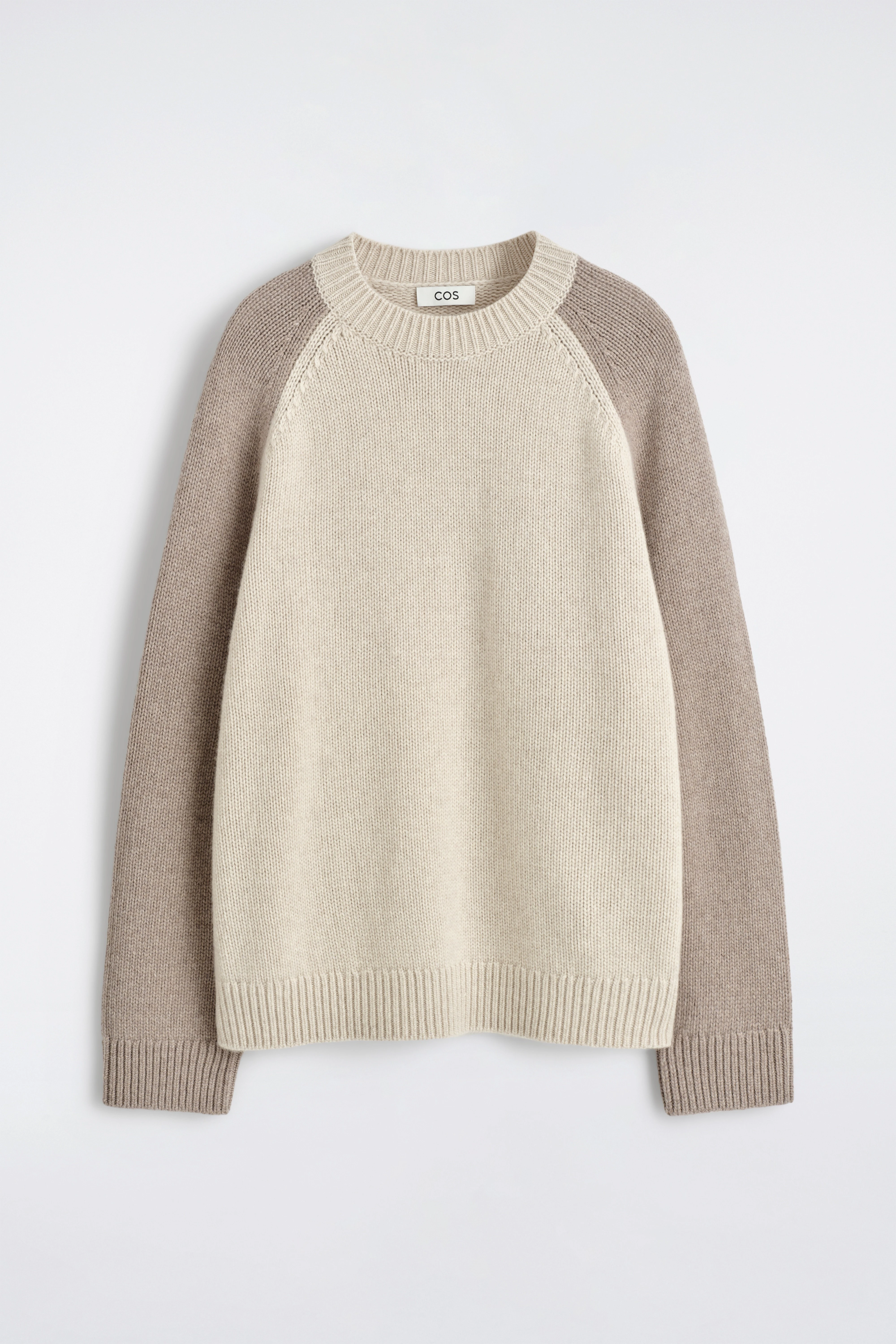 COLOUR-BLOCK PURE CASHMERE JUMPER - 6