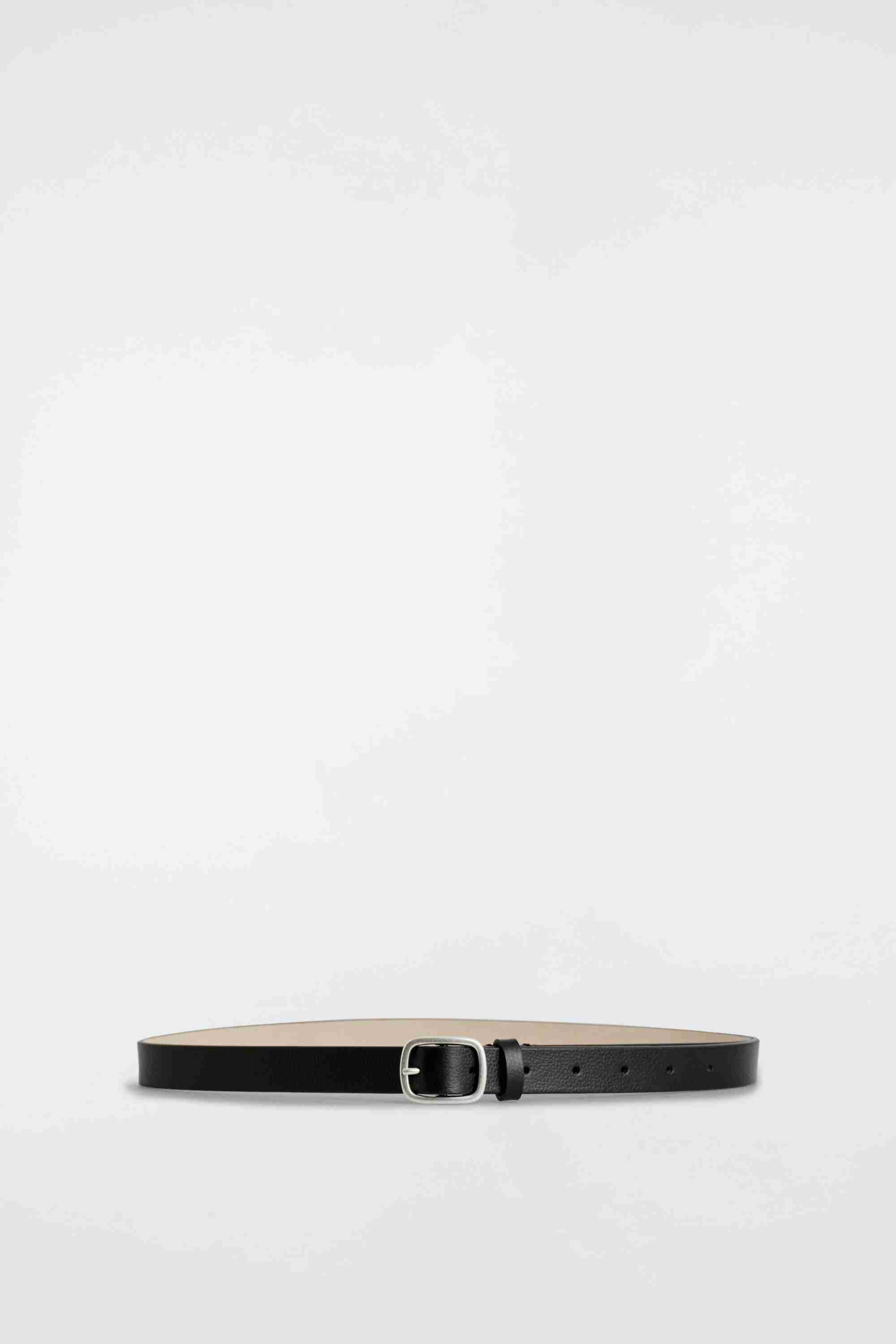 GRAINED-LEATHER BELT - 2