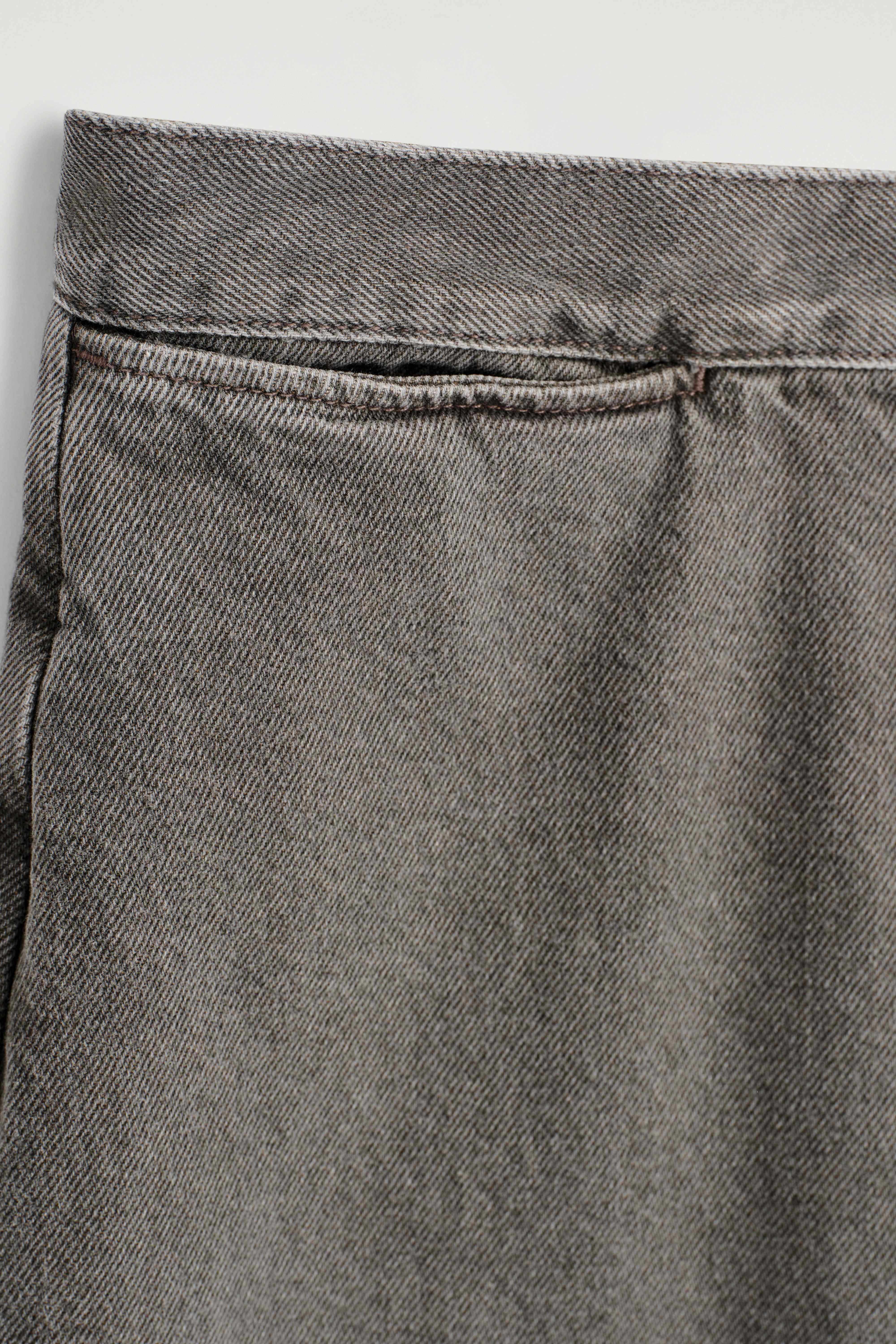 CROPPED WIDE-LEG DENIM TROUSERS - 6
