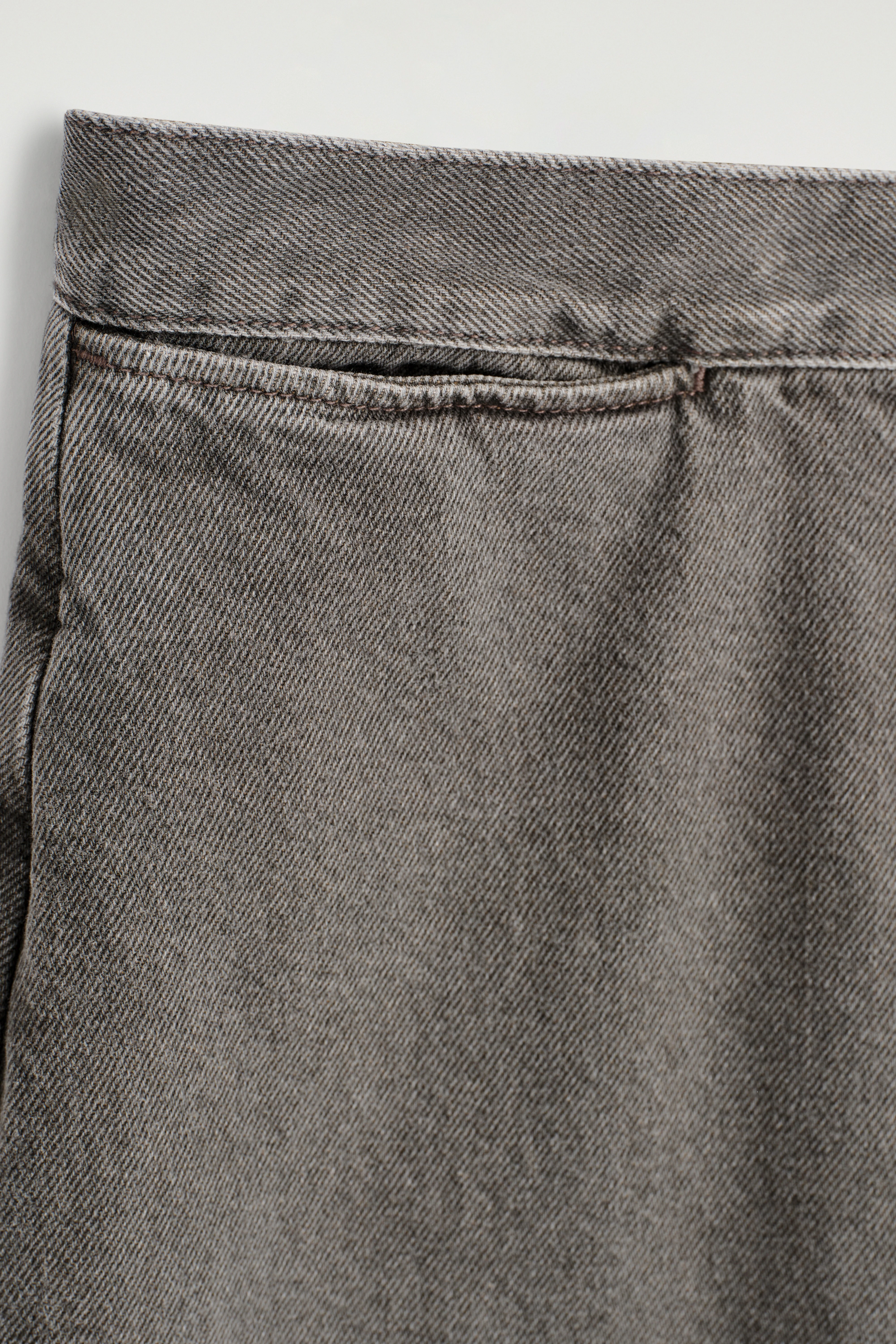 CROPPED WIDE-LEG DENIM TROUSERS - 6