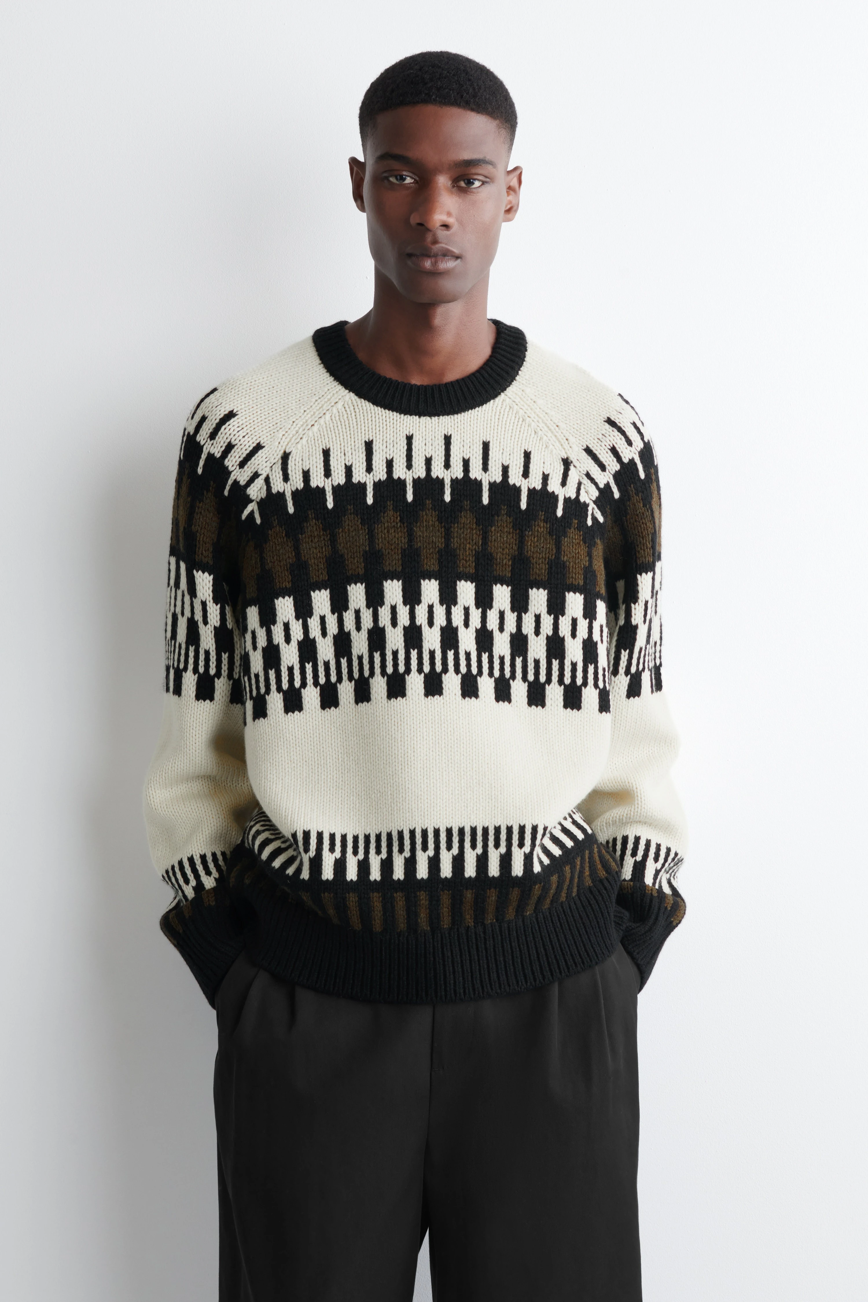 FAIR ISLE WOOL-CASHMERE JUMPER