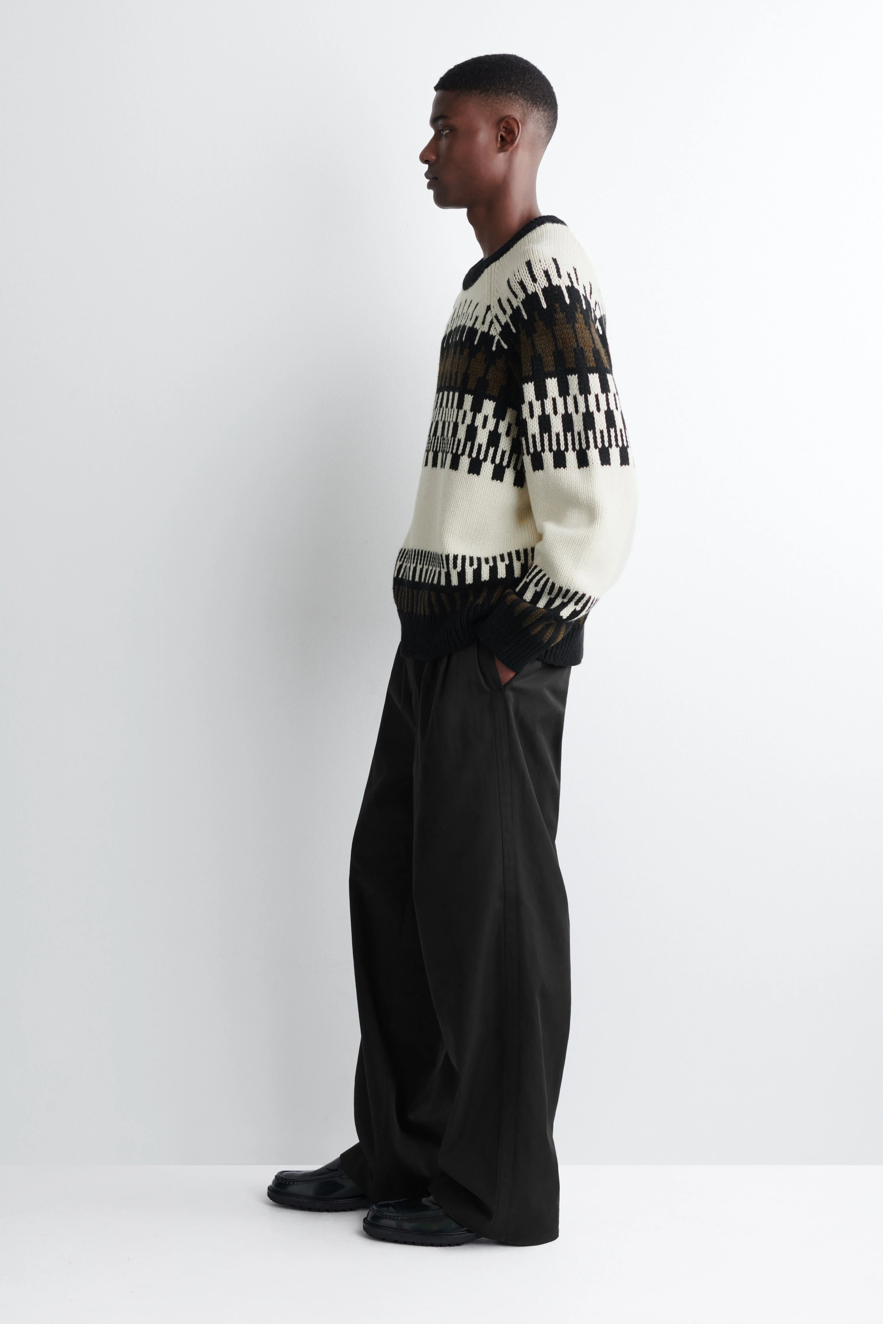 FAIR ISLE WOOL-CASHMERE JUMPER - 4