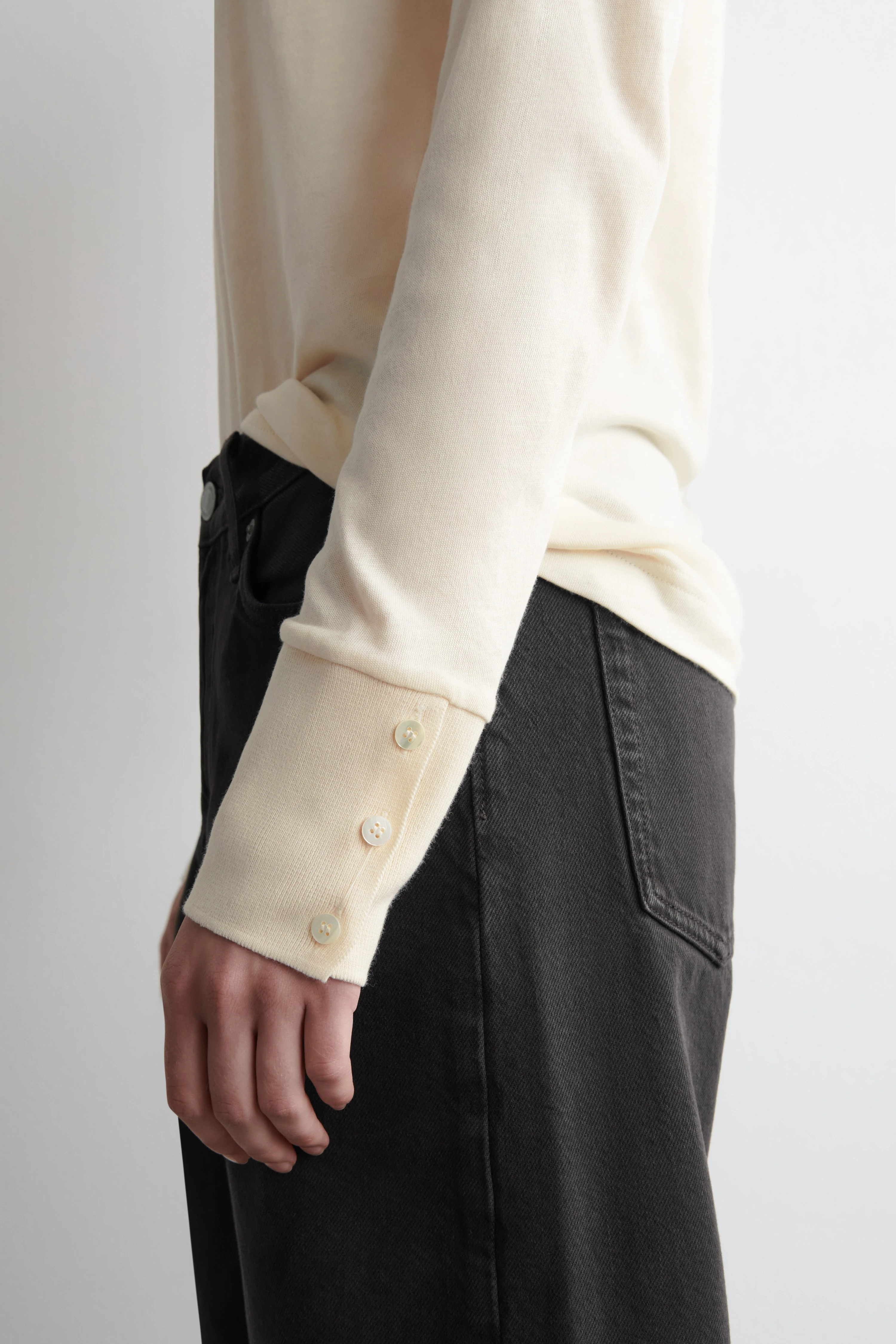COTTON-JERSEY LONG-SLEEVED TOP