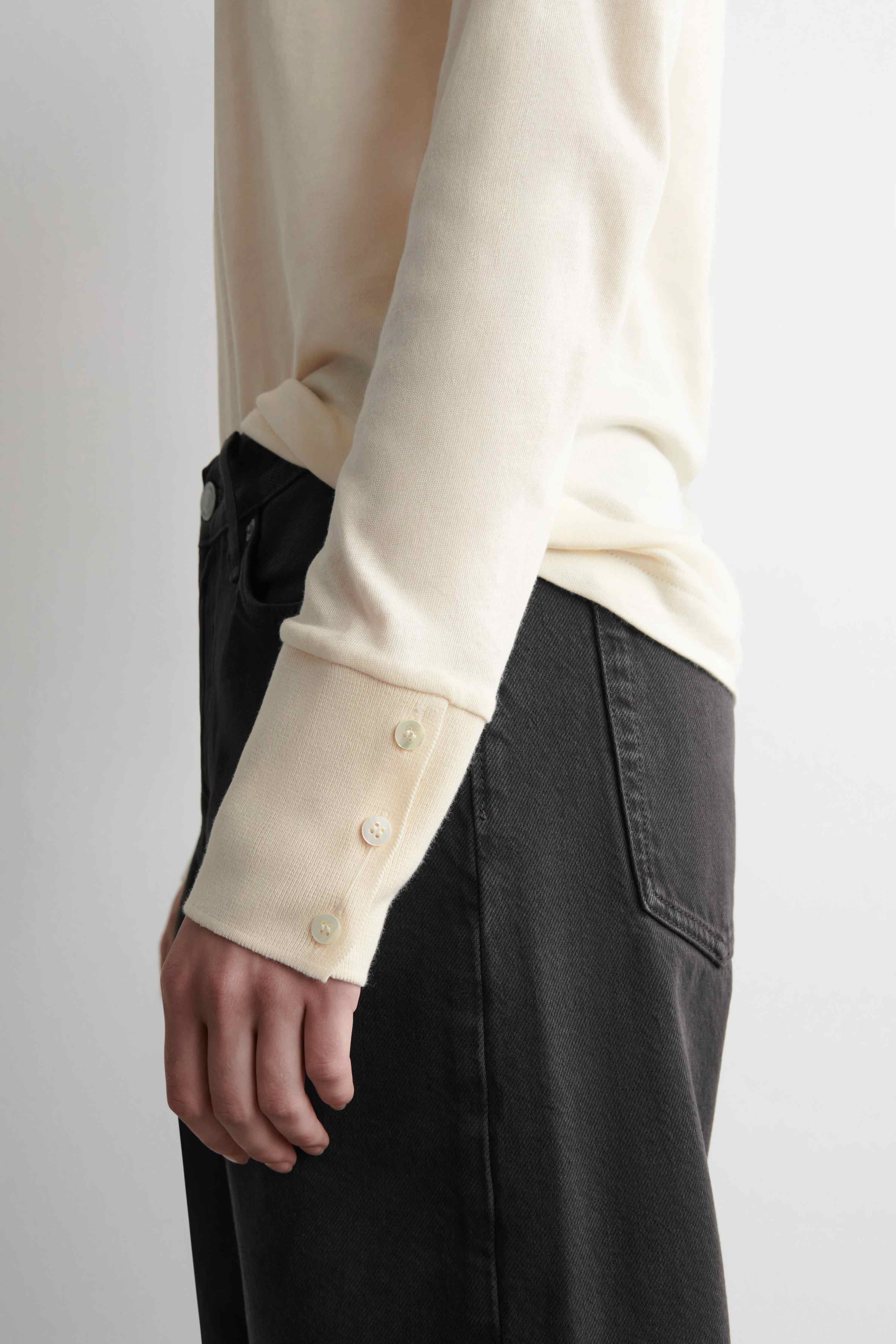 COTTON-JERSEY LONG-SLEEVED TOP - 1