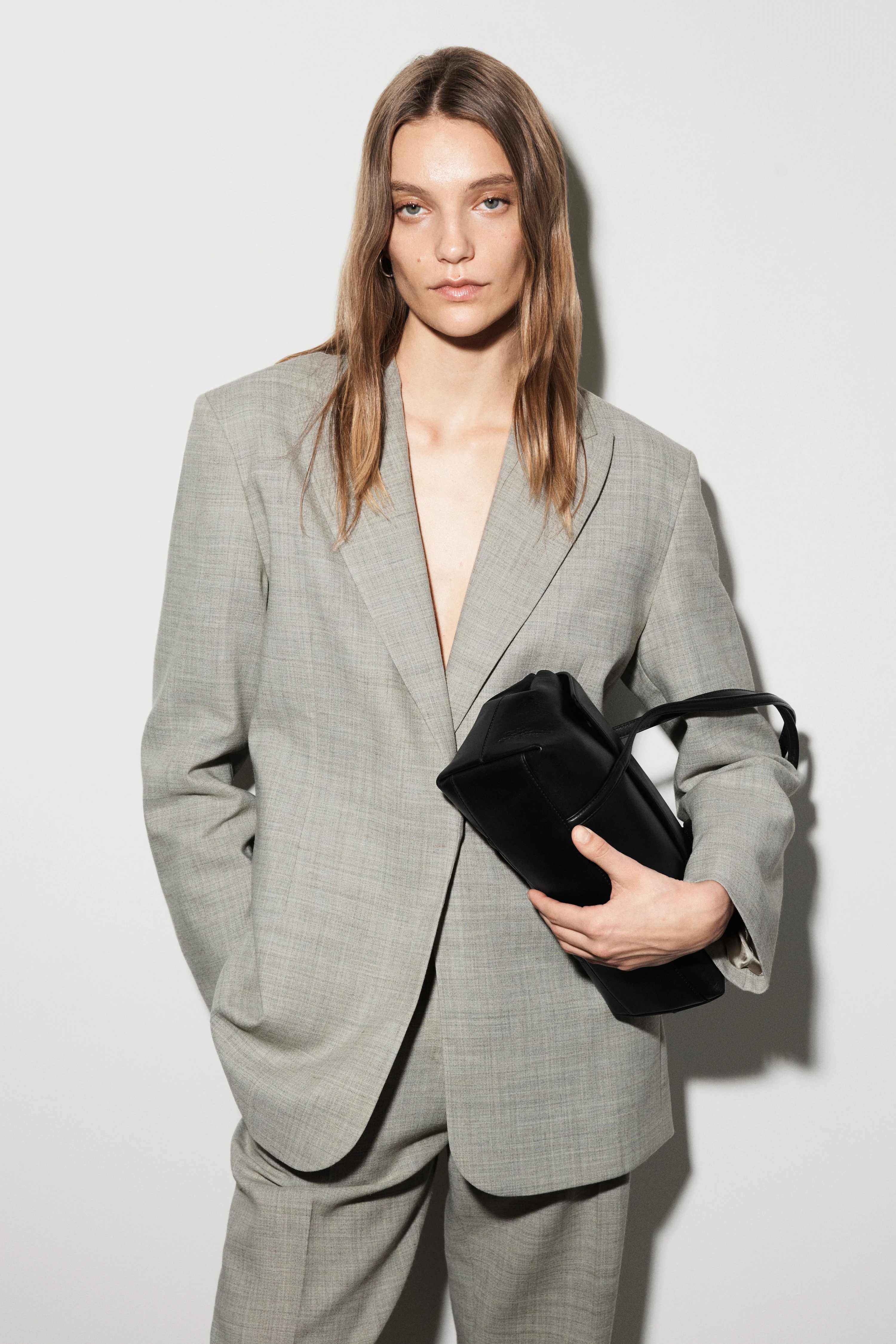 STRUCTURED WOOL-BLEND BLAZER - 3