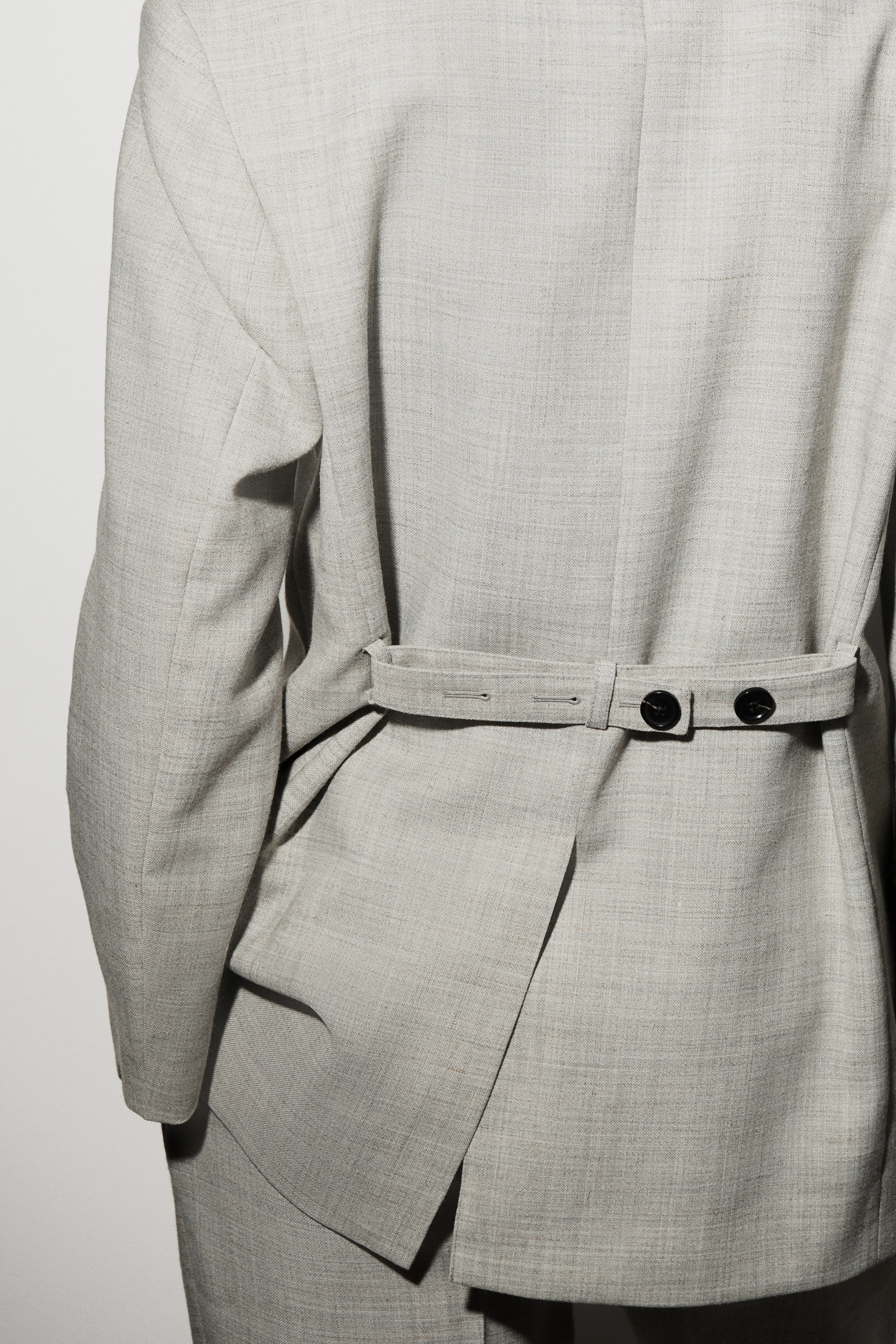 STRUCTURED WOOL-BLEND BLAZER - 5